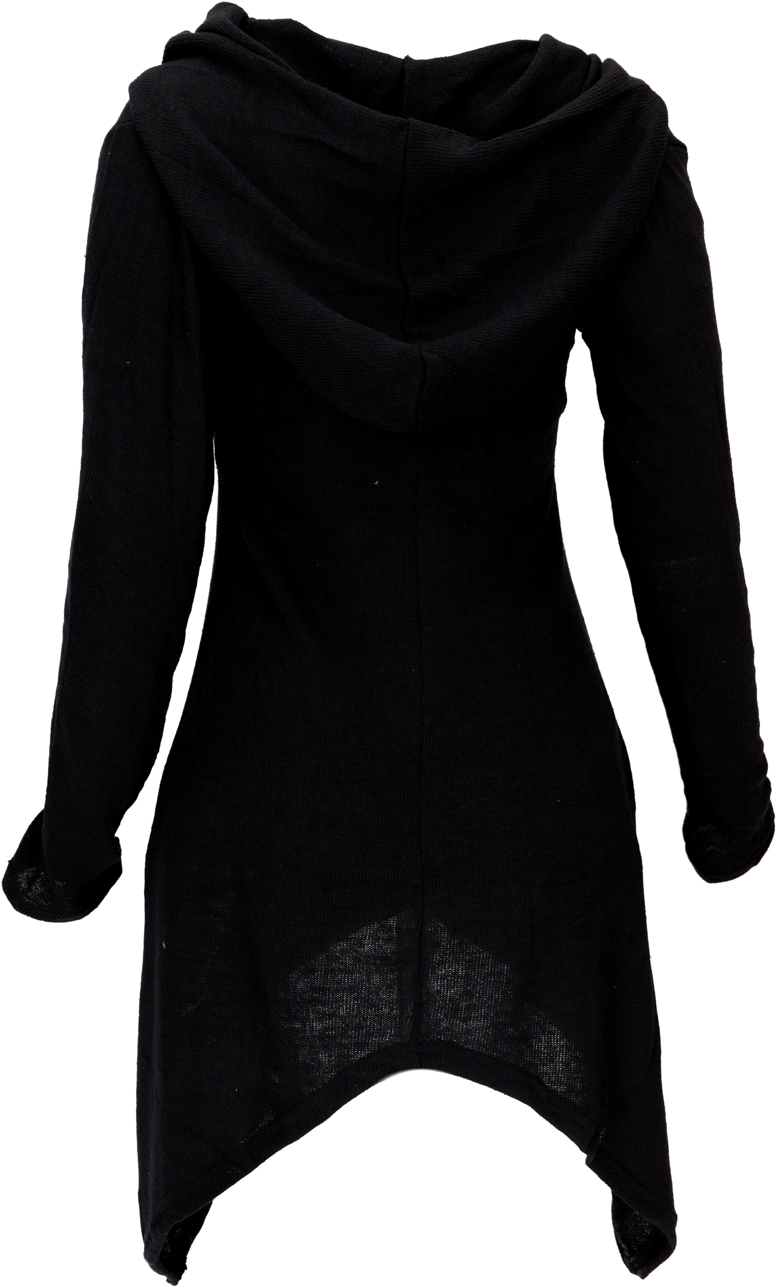 Guru-Shop Langjacke Lange Strickjacke, Strickmantel mit weiter.. günstig online kaufen