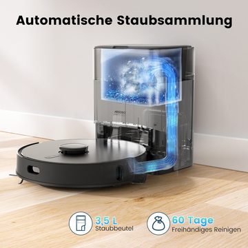 AIRROBO Nass-Trocken-Saugroboter T20+, 2600Pa, 180 Minuten Laufzeit, mit Wischfunktion, Absaugstation