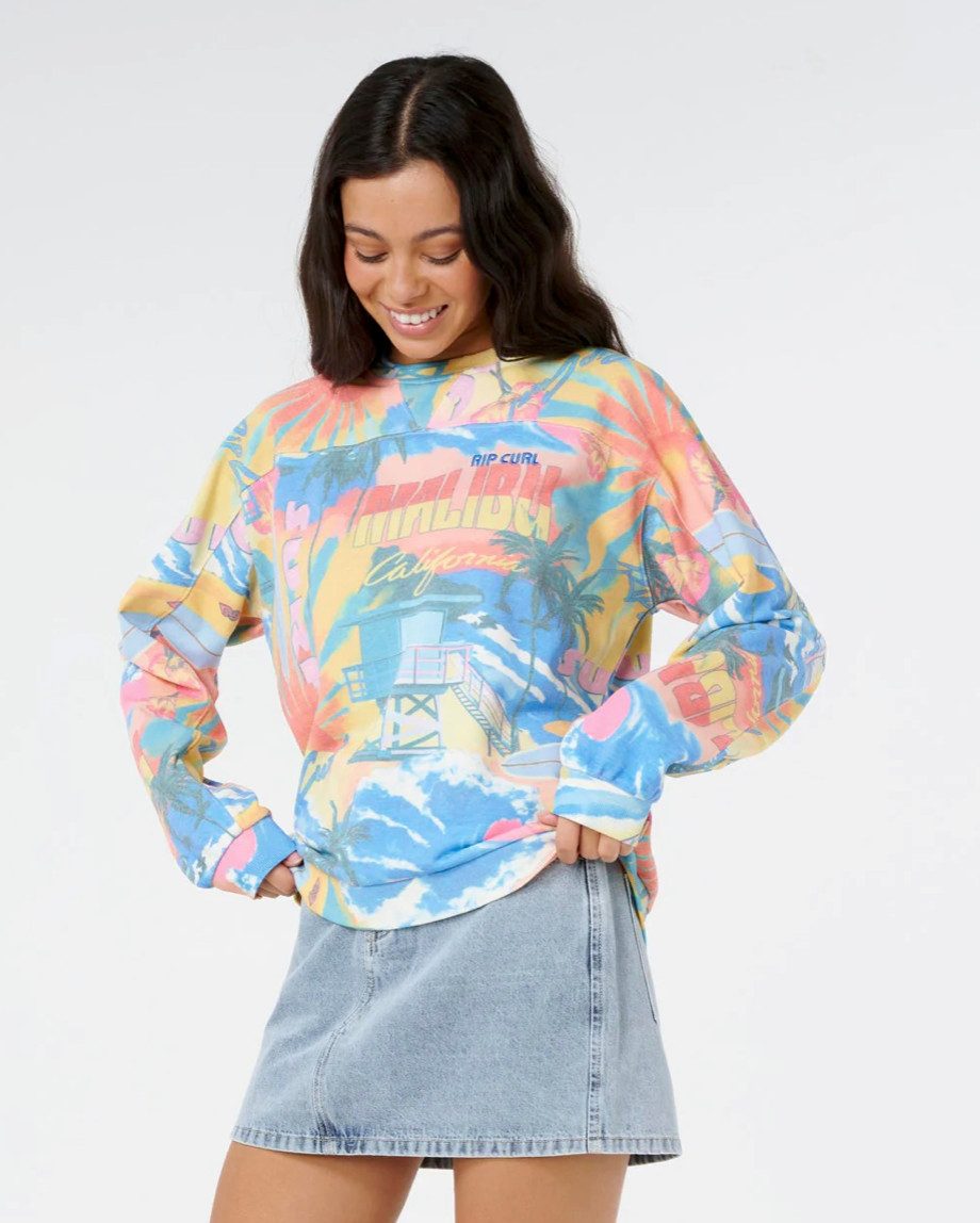Rip Curl Sweatshirt Surf Side Relaxed Crew Fleece