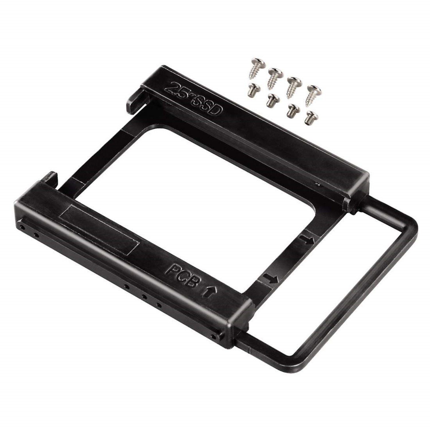 Hama Festplatten-Gehäuse Einbau-Rahmen 2,5" zu 3,5" SSD Festplatte, Intern Rahmen HDD Adapter Halterung Halter für PC Gehäuse