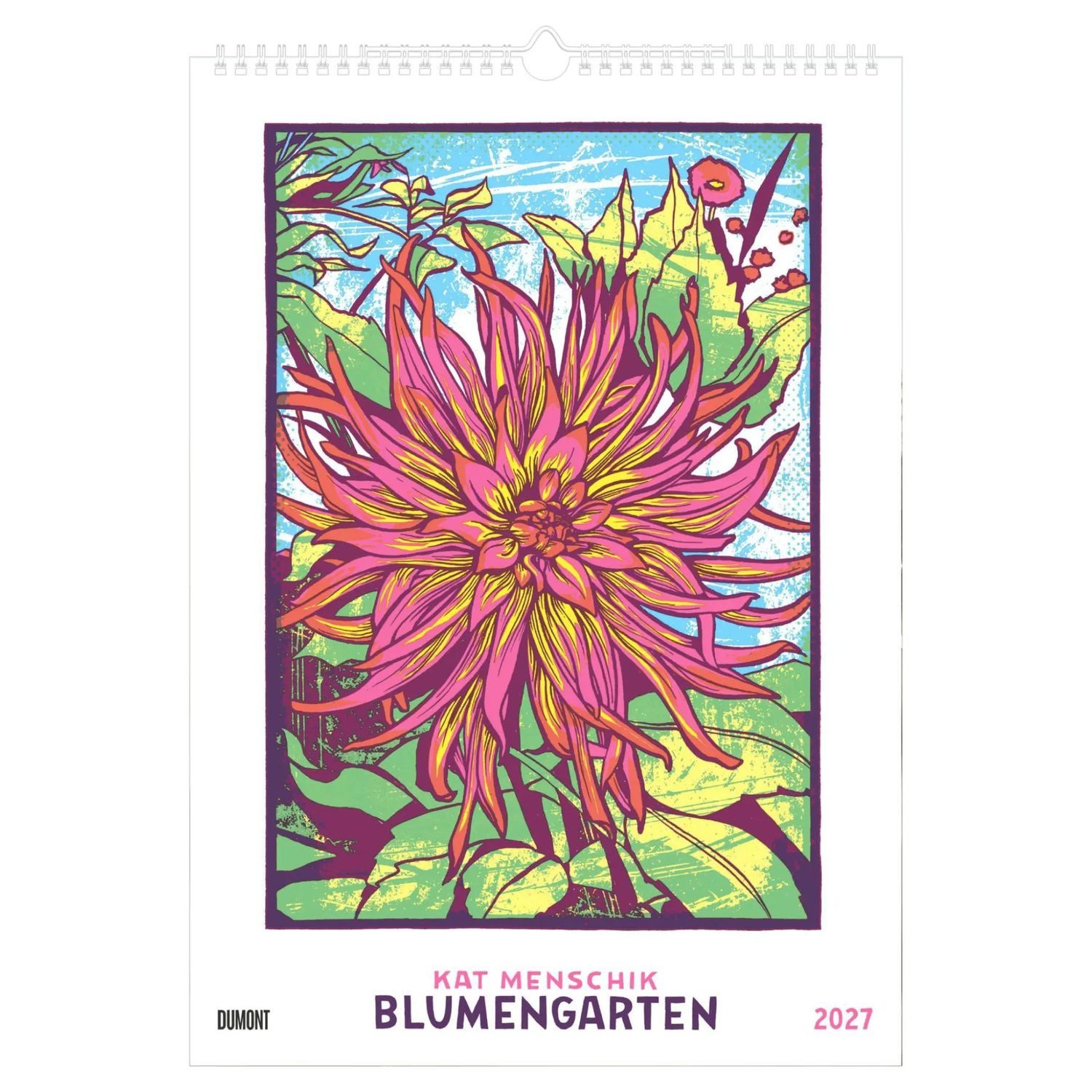 NEUMANN Wandkalender Kat Menschik Blumengarten 2027