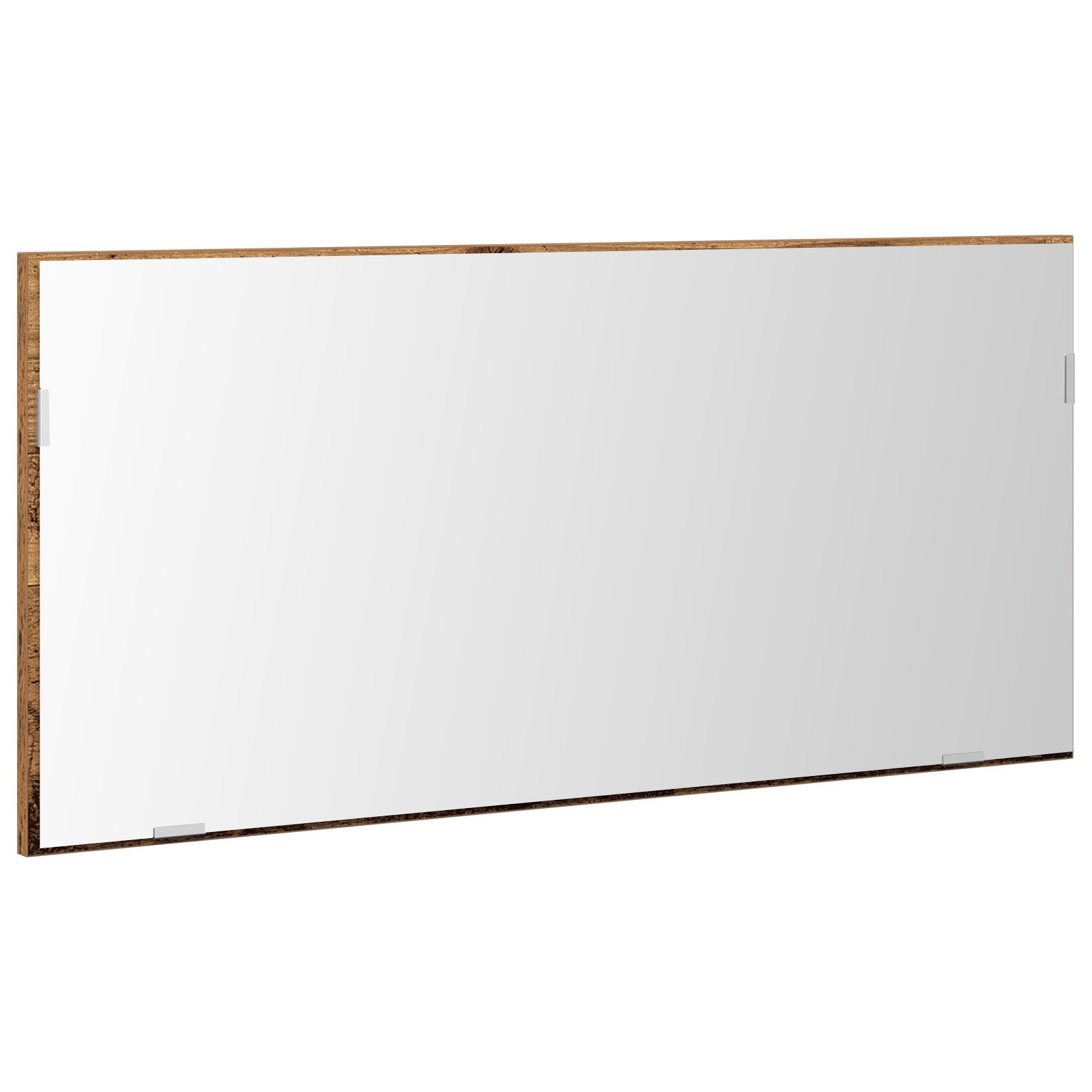 vidaXL Badezimmerspiegelschrank Spiegelschrank mit LED-Leuchte Altholz 80x37 cm (1-St)
