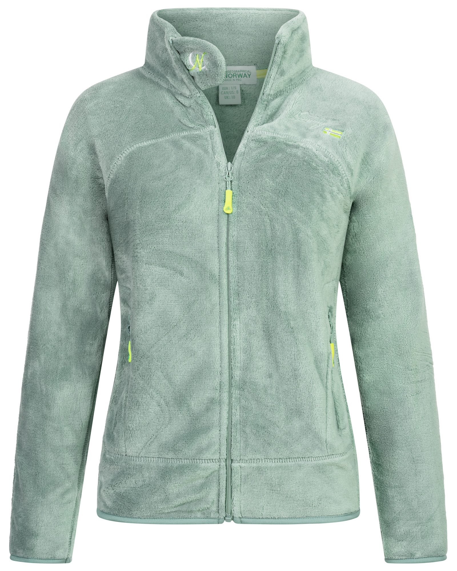 Geographical Norway Fleecejacke Damen Teddy Fleece Jacke Herbst Winter Jack günstig online kaufen