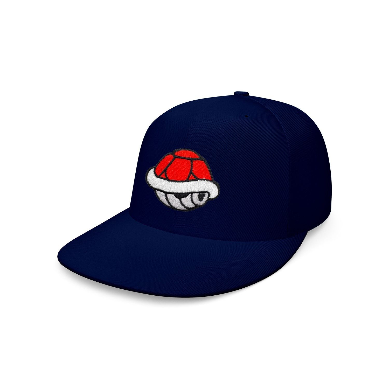 Blondie & Brownie Snapback Cap Snapback Cap Panzerzeichen Retro Spielwelt mit Stickpatch (Einzelartikel) Schildkrötenkern Gaming Symbol Edition