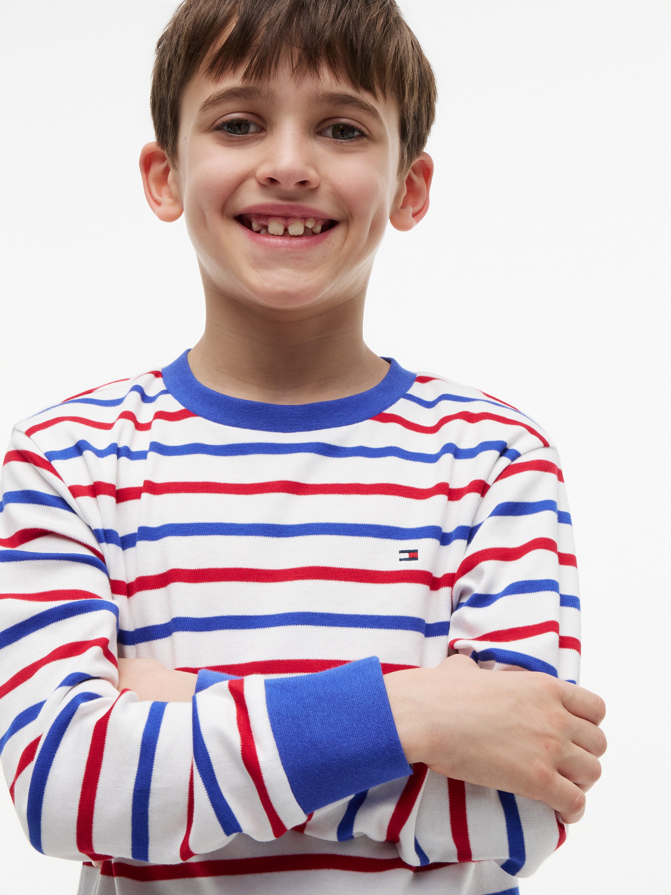 Tommy Hilfiger Langarmshirt Kinder bis 16 Jahre mit Rundhalsausschnitt – Bild 3 von 5