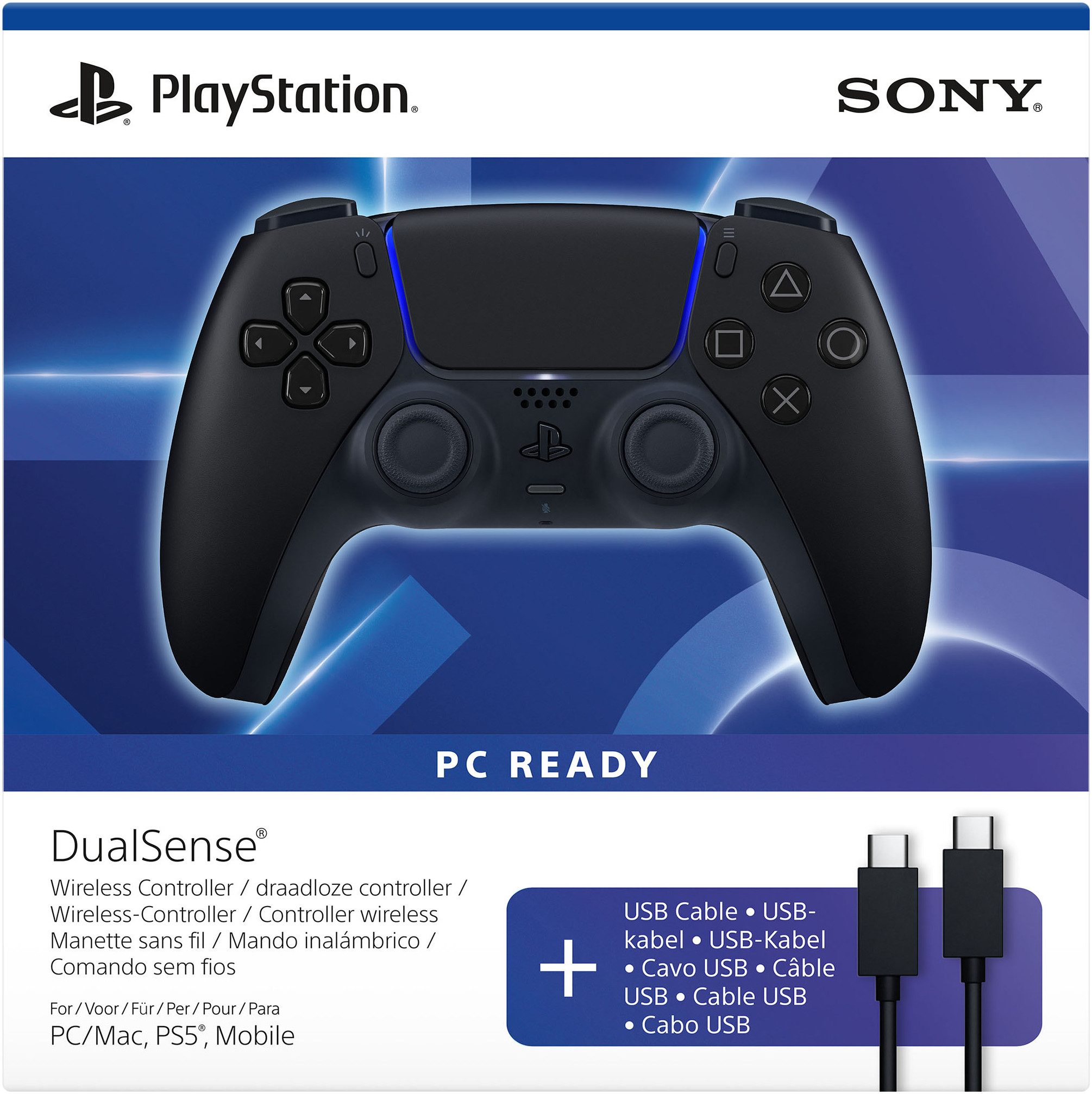 PlayStation 5 DualSense Wireless-Controller + USB-Kabel für PC PlayStation 5-Controller