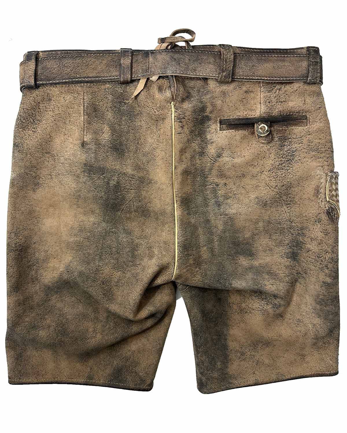 Maddox Trachtenlederhose 'Urgsee' mit Hirschstickerei, Antik günstig online kaufen