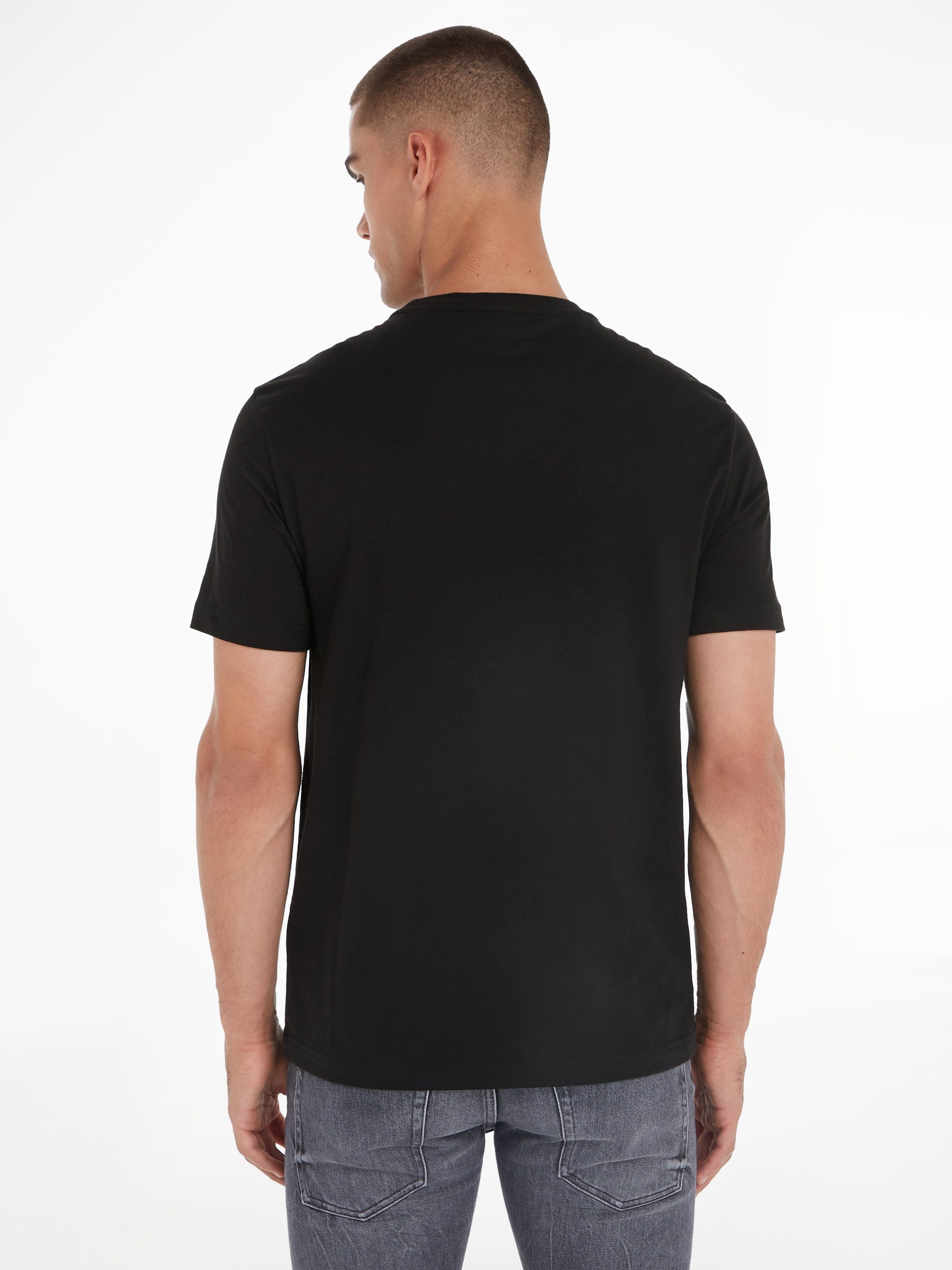 Calvin Klein BOX LOGO T-Shirt Black OVERLAY Ck T-SHIRT