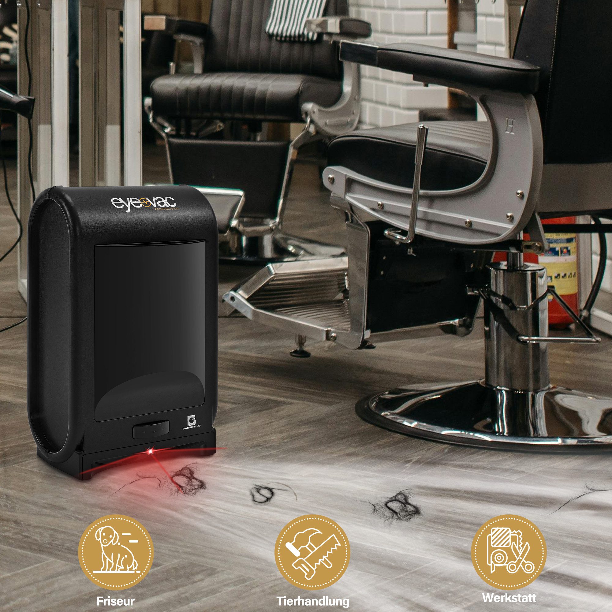 Barberpub Absauganlage Barberpub Staubsauger S200BK Haarsauger, günstig online kaufen
