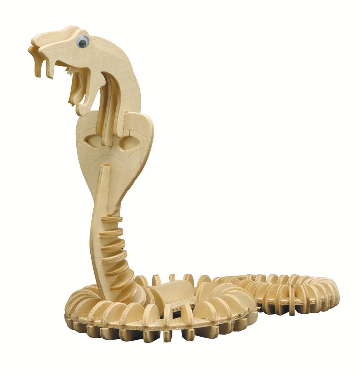 Pebaro 3D-Puzzle Holzbausatz Kobra, 857/2, 66 Puzzleteile günstig online kaufen