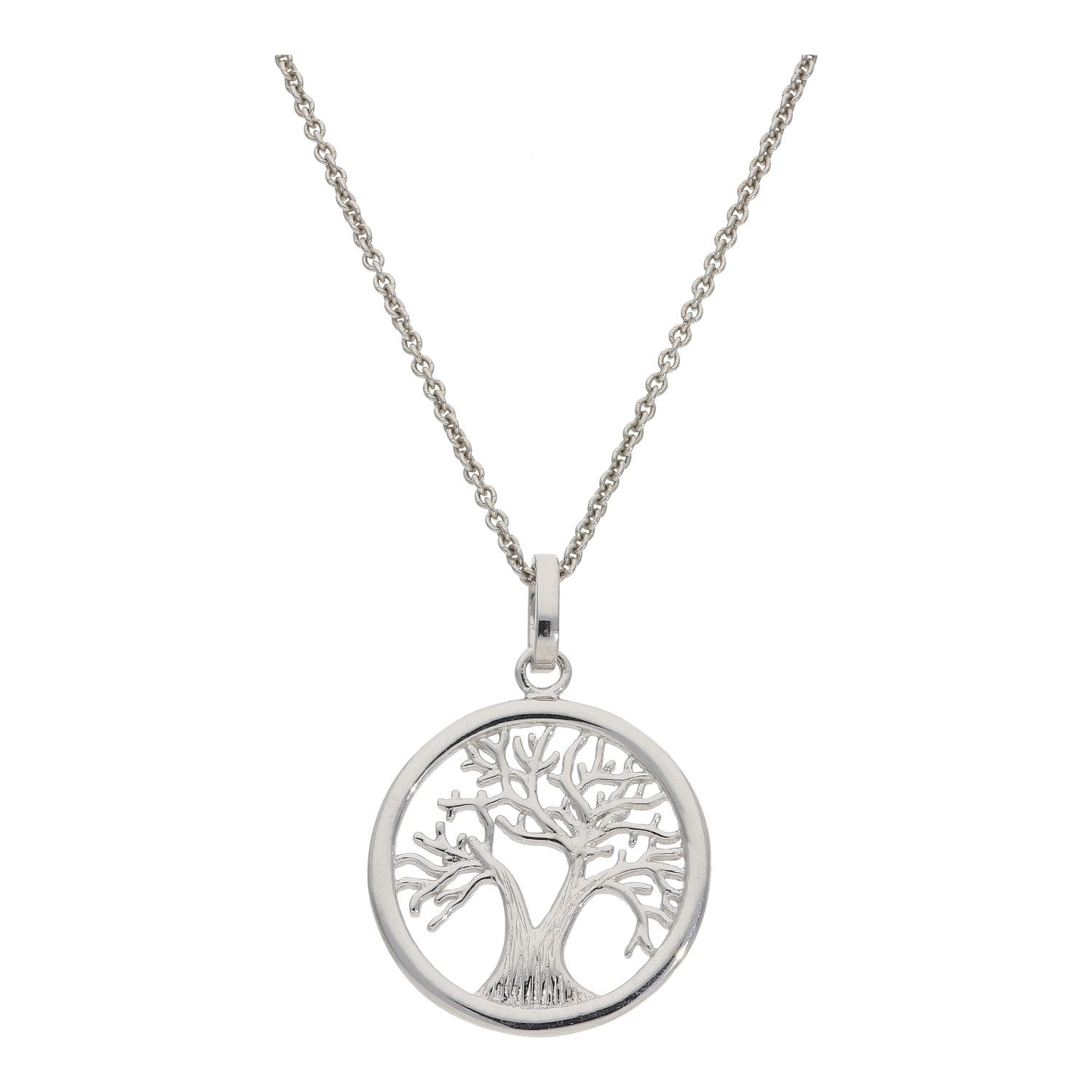 Kettenanhänger Ketten Anhänger Damen 925 Silber Lebensbaum JL10-02-3706 strukturiert