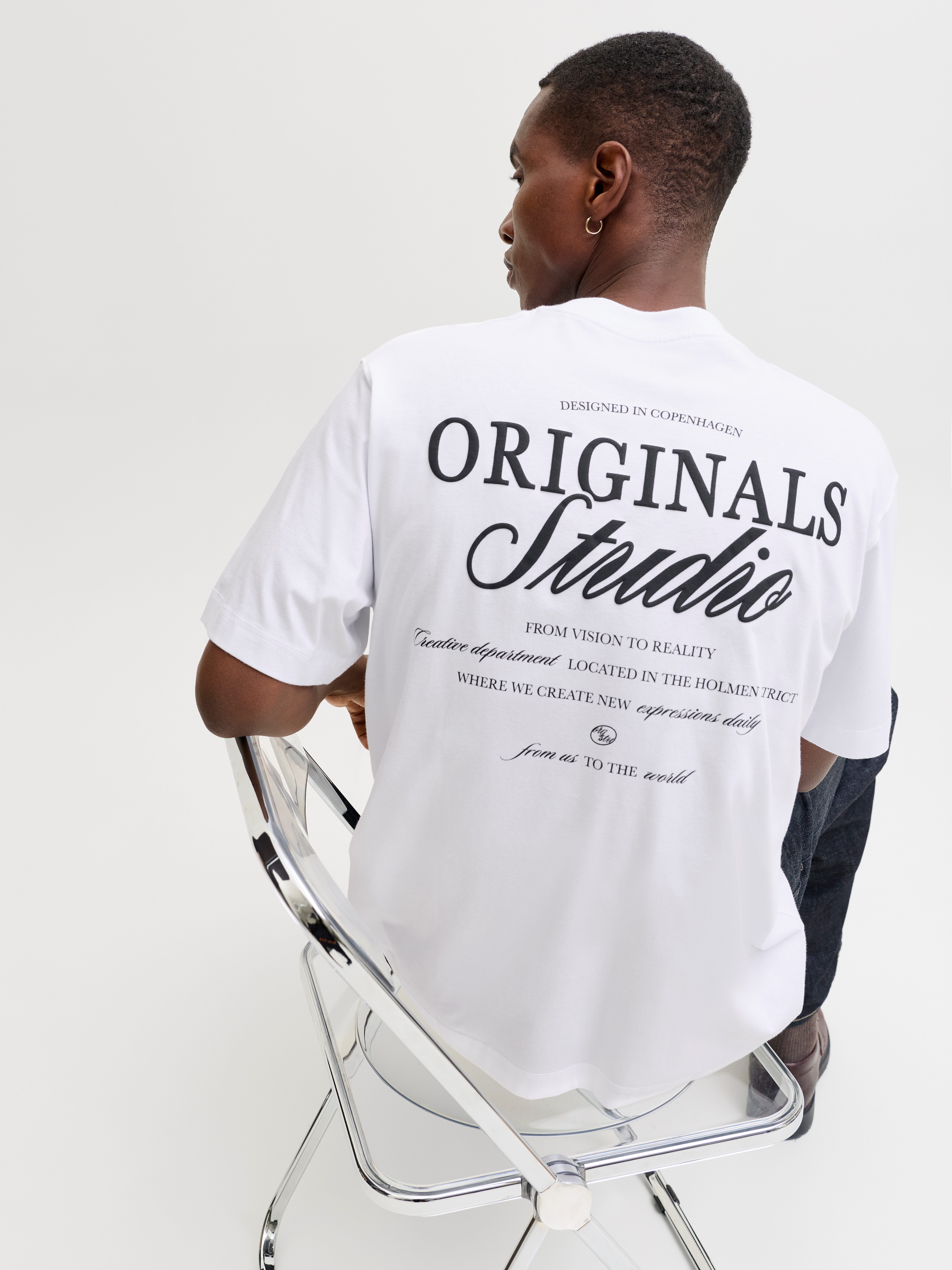 Rundhalsshirt JORNORREBRO TYPO TEE SS CREW NECK NOOS