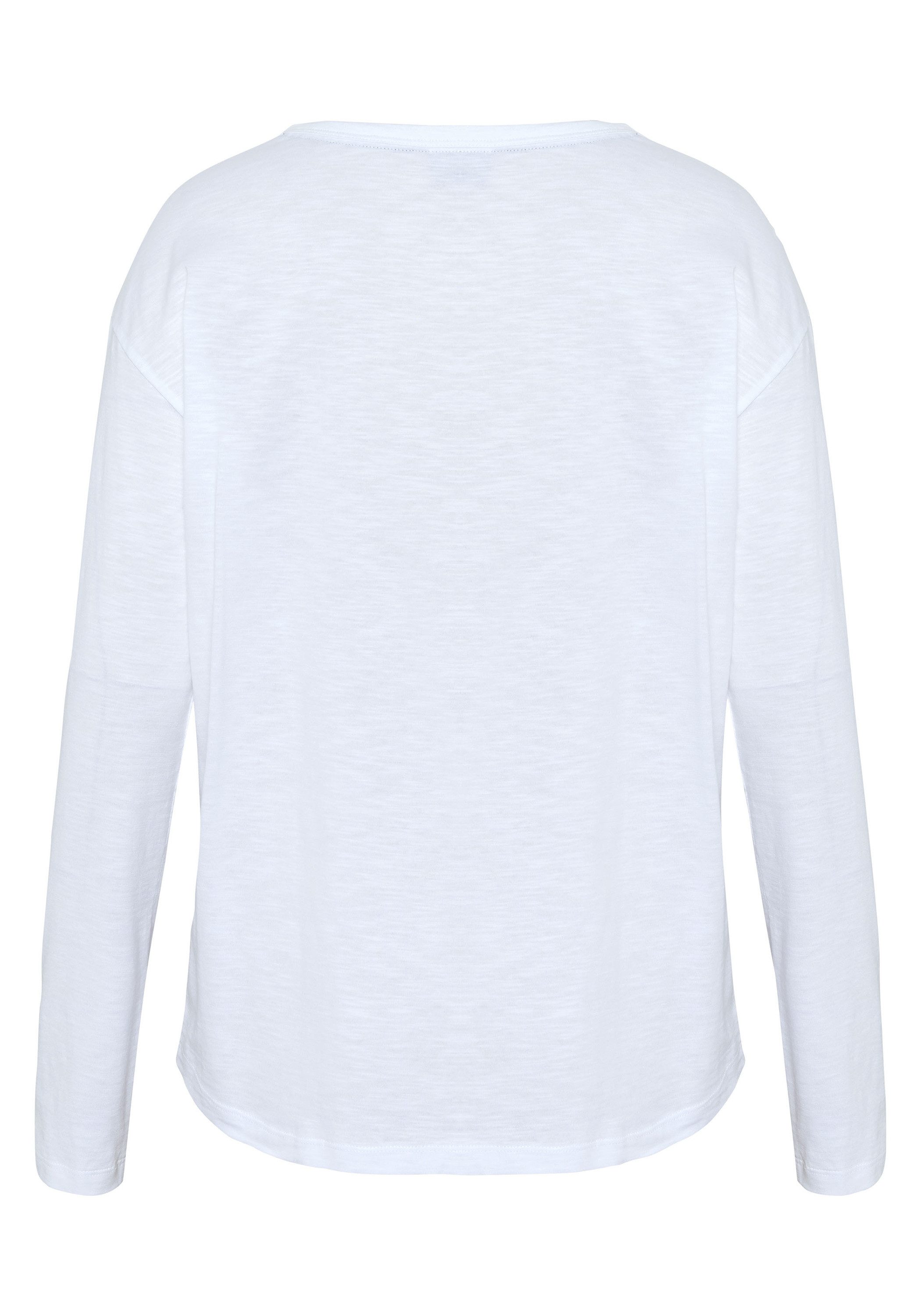 Polo Sylt Langarmshirt mit gesticktem Logo-Schriftzug günstig online kaufen