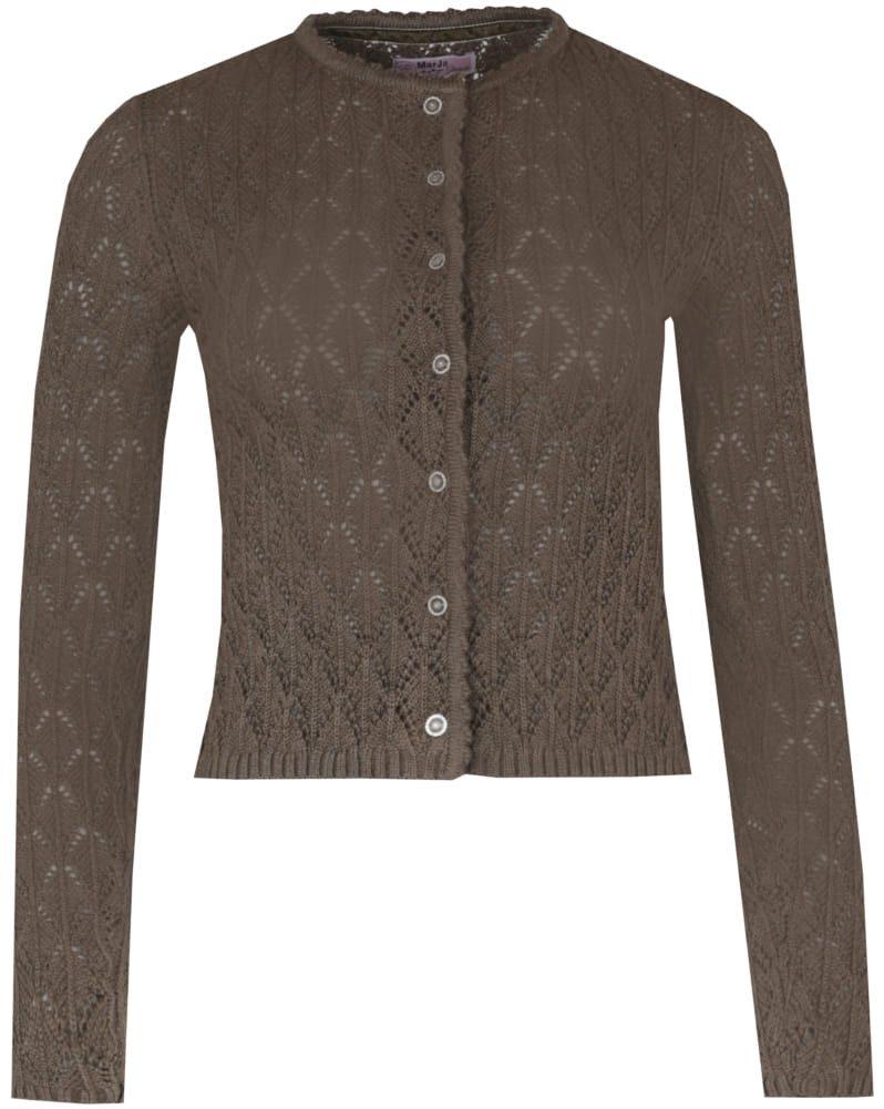 MarJo Strickjacke Trachtenstrickjacke Waldstetten teak