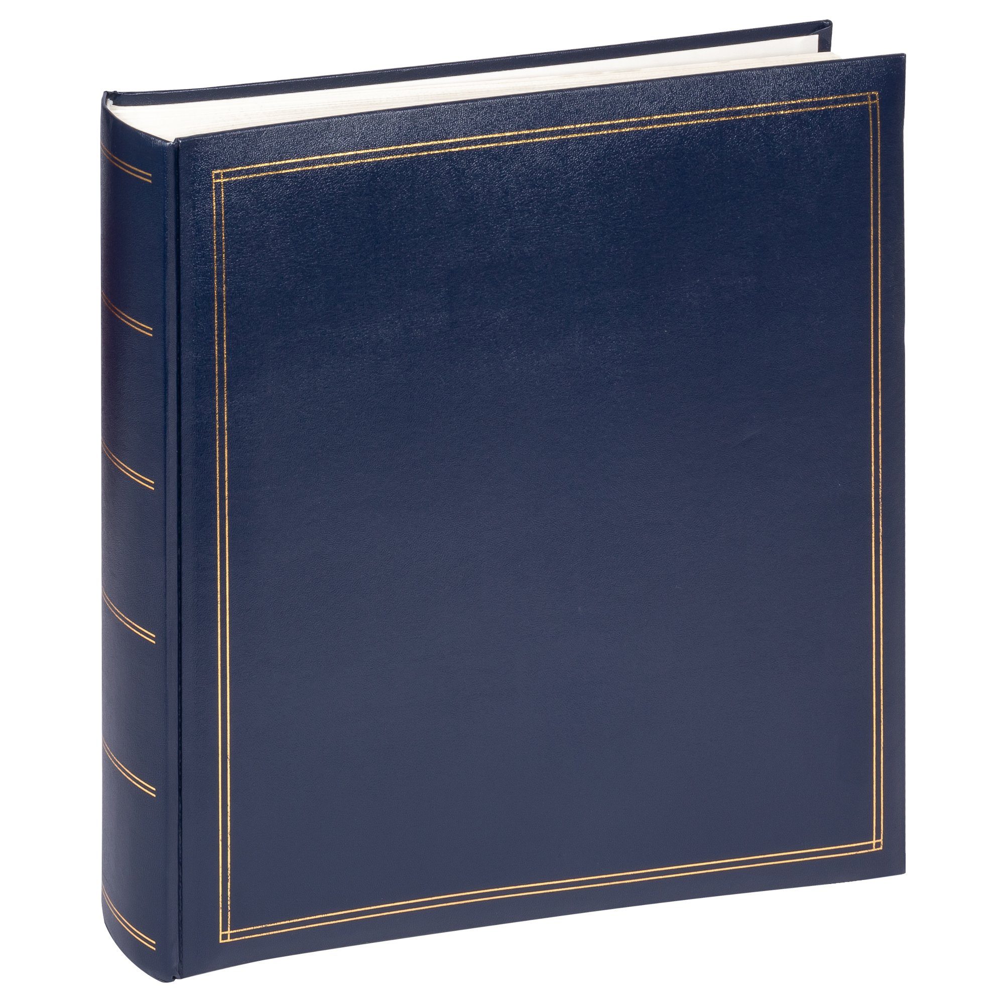 Walther Design Fotoalbum Selbstklebealbum Monza, Selbstklebealbum, Kunstleder mit Goldprägung