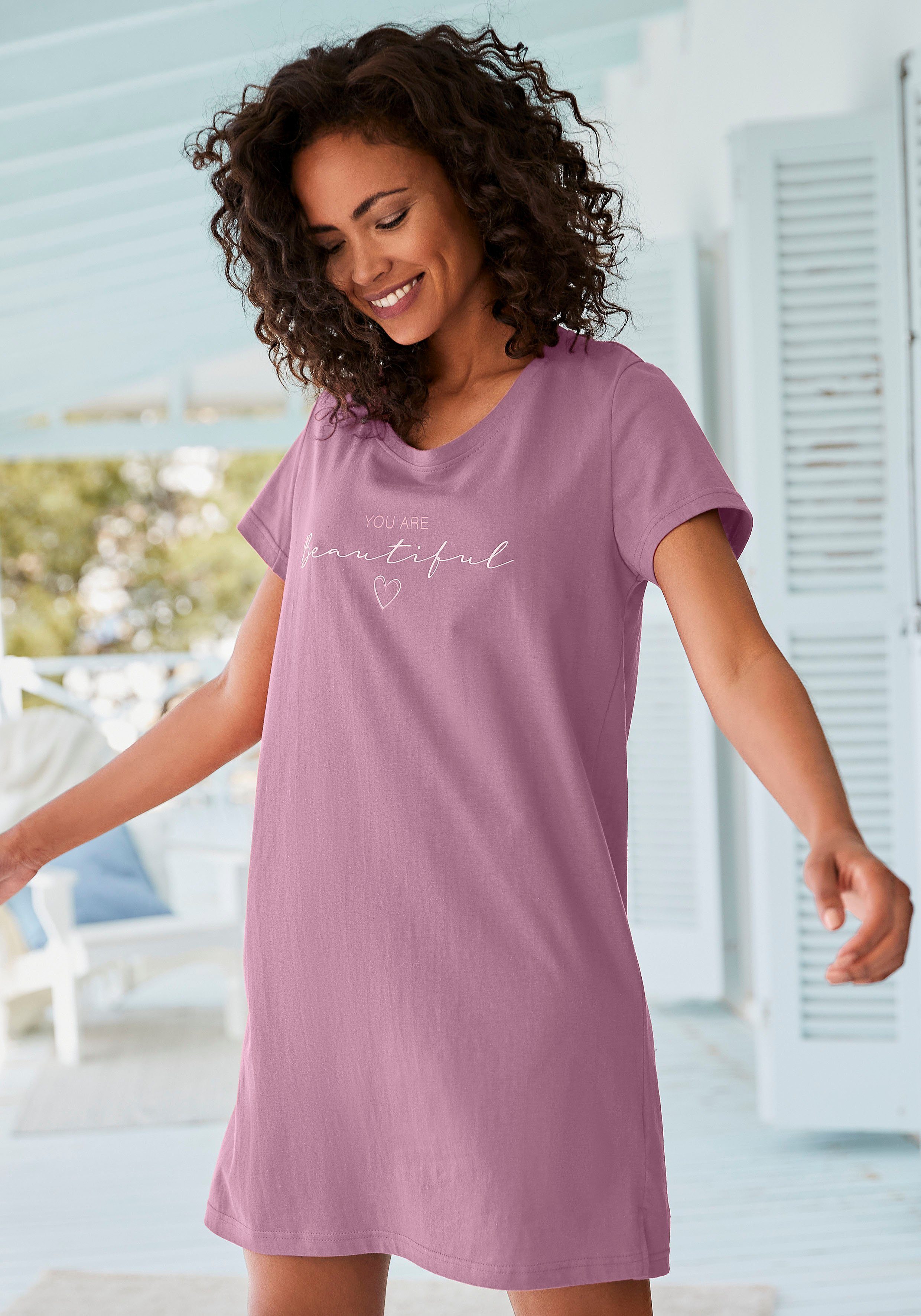 Vivance Dreams Bigshirt mit Frontdruck