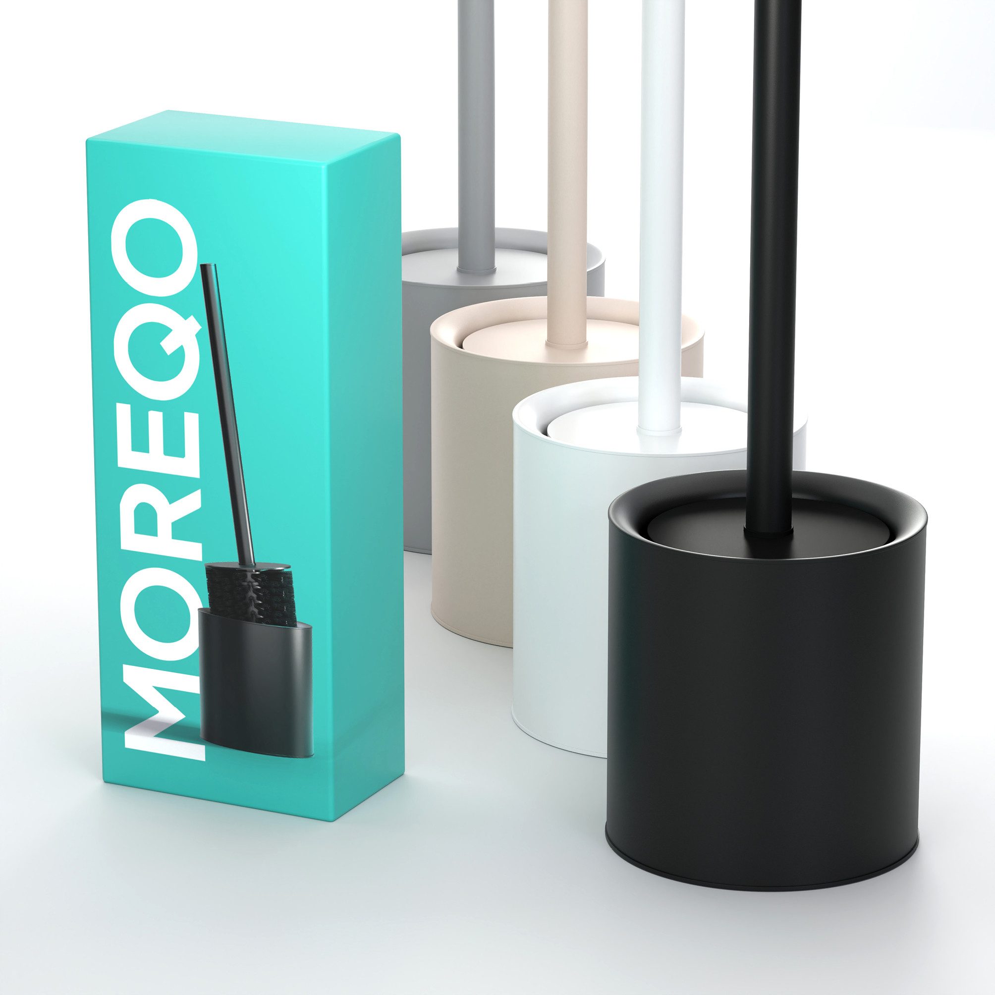 SAVEGA WC-Reinigungsbürste MOREQO - Design Toilettenbürste, Gästewc, Toilette, Badezimmer, (Packung, 2-tlg)