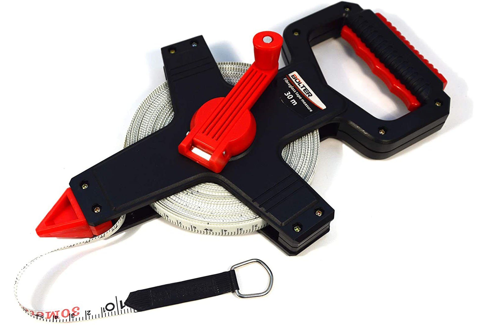 Bolter Rollbandmaß Rollbandmaß Bandmaß Maßband Rollmeter 30m x 13mm Endhaken