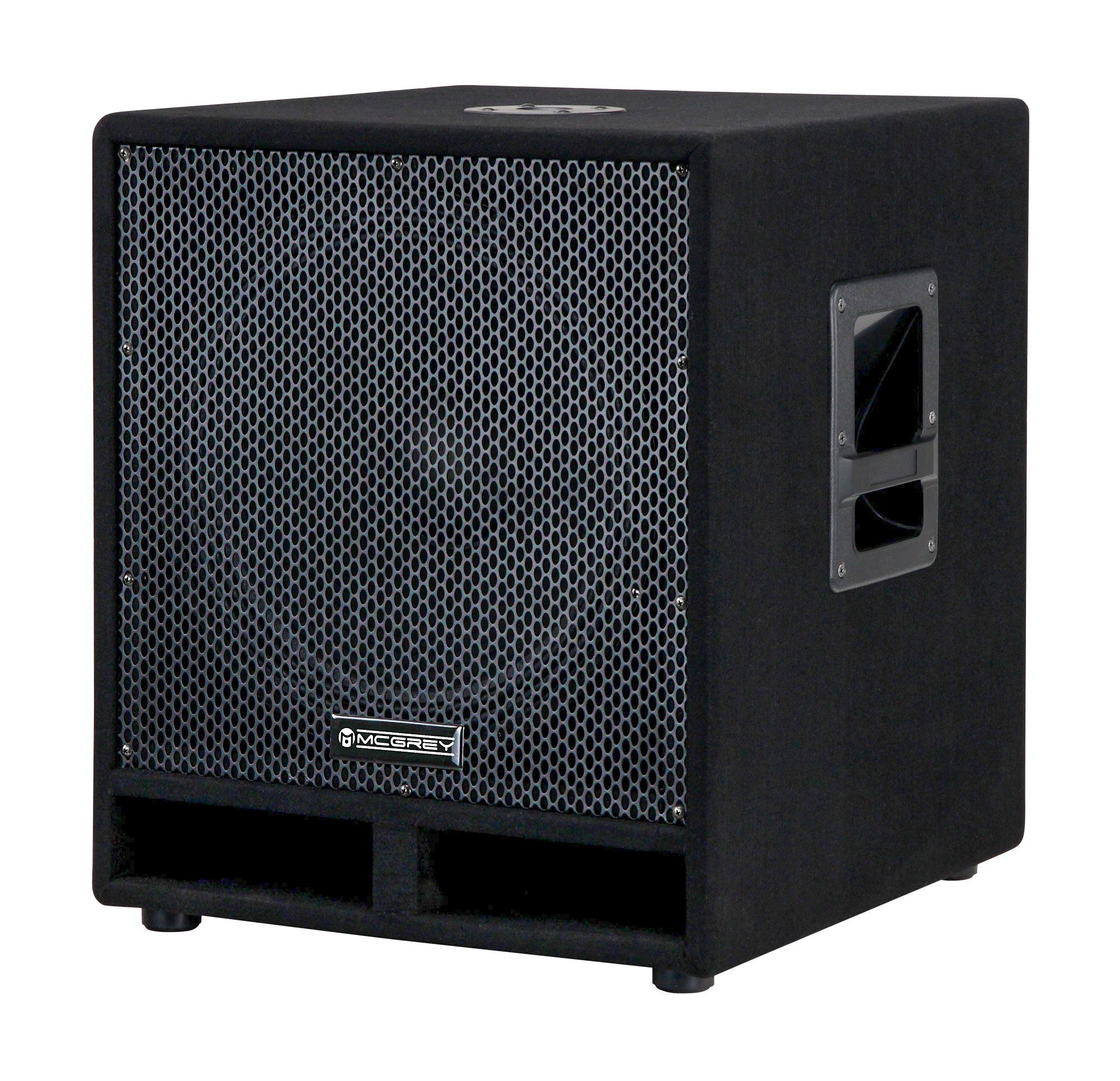 McGrey PAS-115 15" (38 cm) passives Subwoofer - Bassreflex-Kanäle Subwoofer (N/A, 300 W, SPK-Anschluss In/Out)