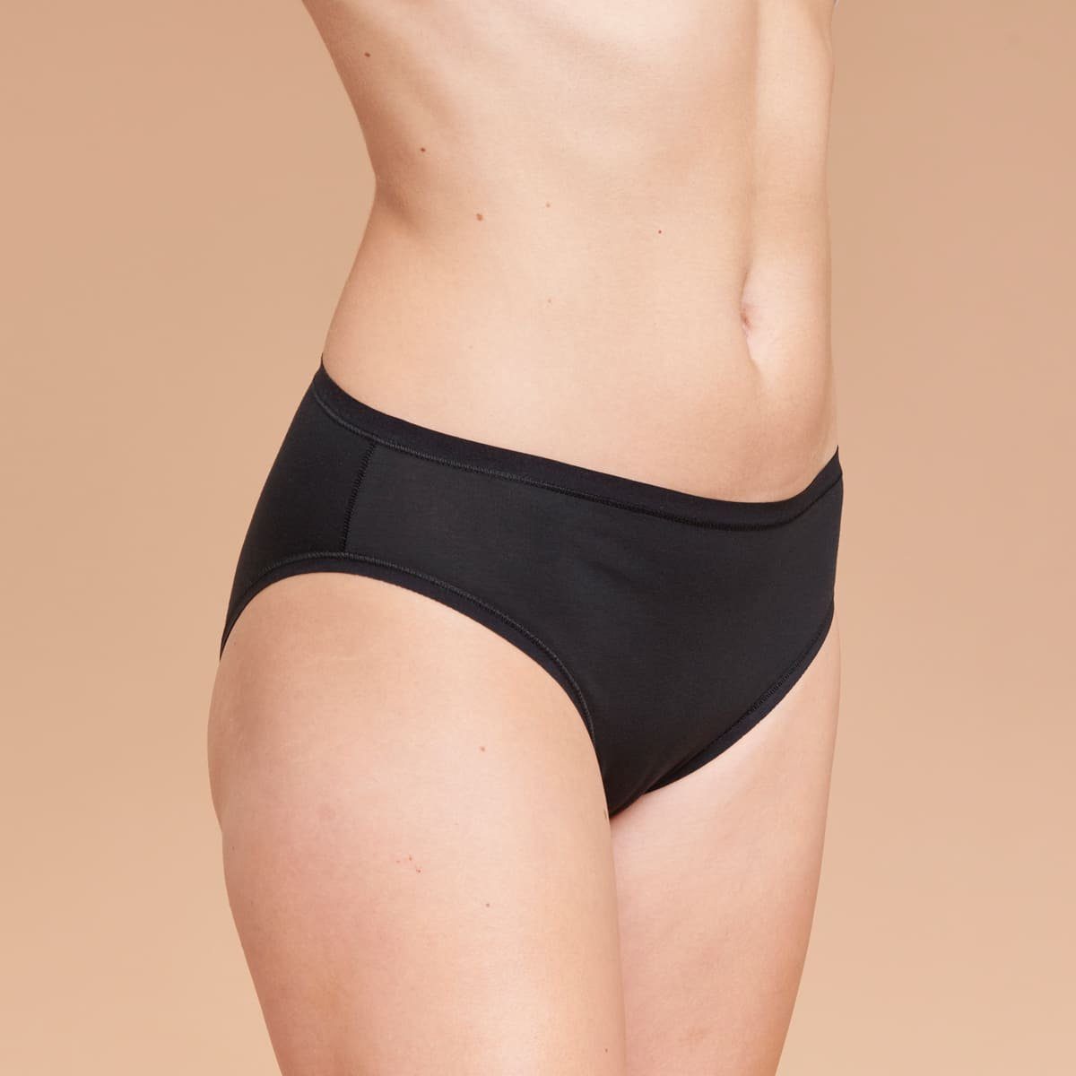 LouAnne Taillenslip 3-er Pack Hüftslip Biobaumwolle (3-St., 3er-Pack) bequemes Allltags-Basic aus seidenweicher Bio-Baumwolle