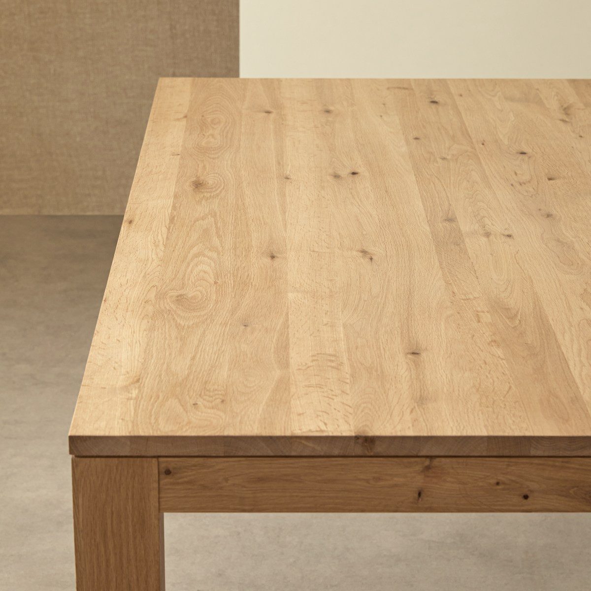 Tikamoon Esstisch Bartisch Eden aus massivem Eichenholz 120x60