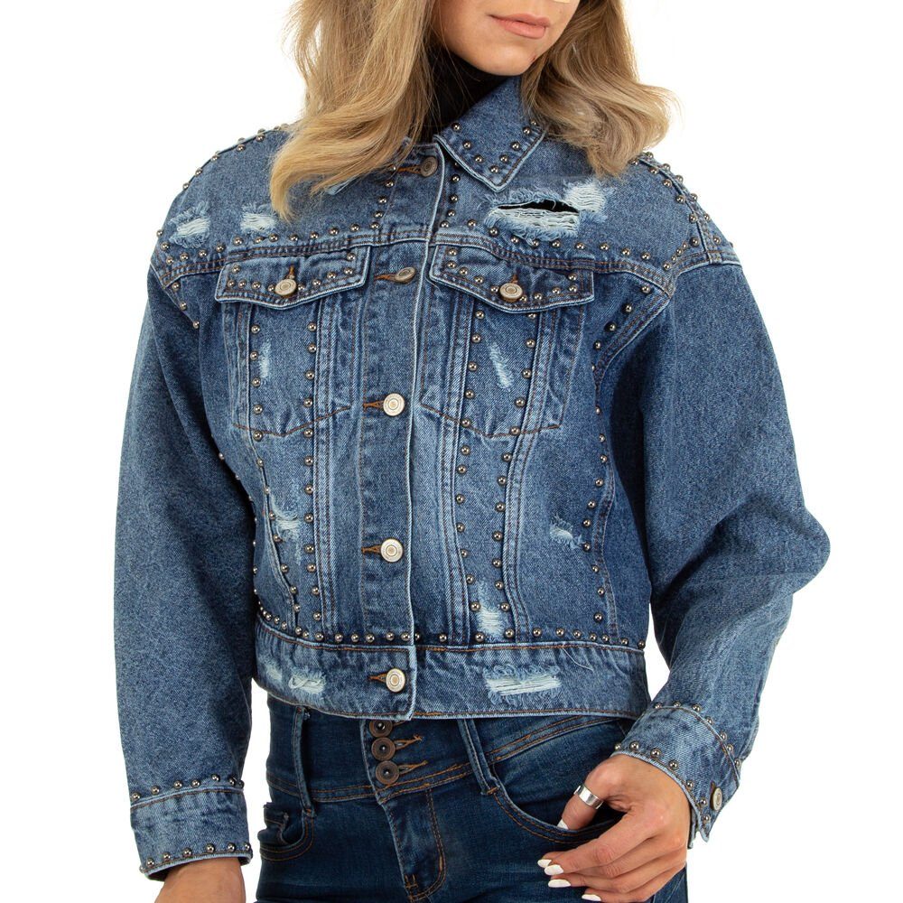 Ital-Design Jeansjacke Damen Freizeit (78128459) Nieten günstig online kaufen