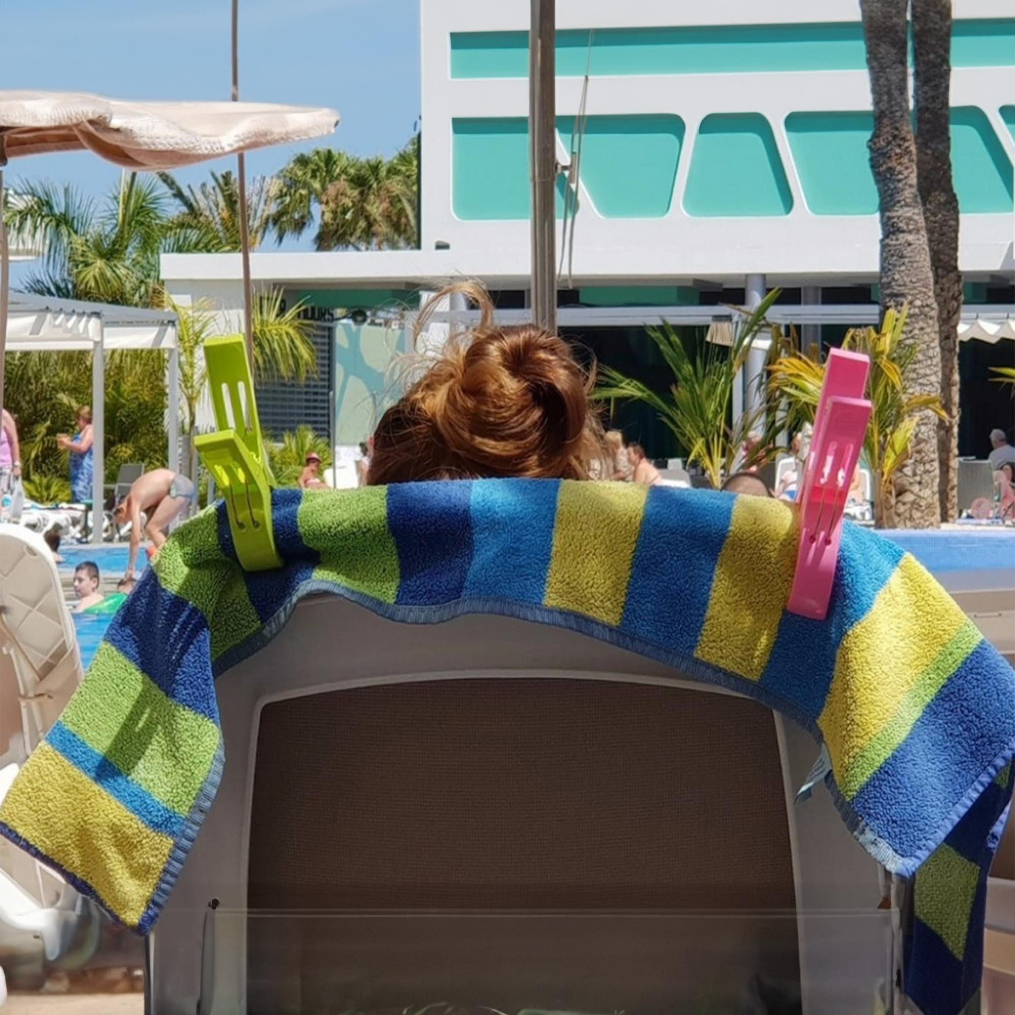 TSB Werk Strandtuch 4x Handtuchklammer XXL Wäscheklammer Strandtuch, Badetu günstig online kaufen