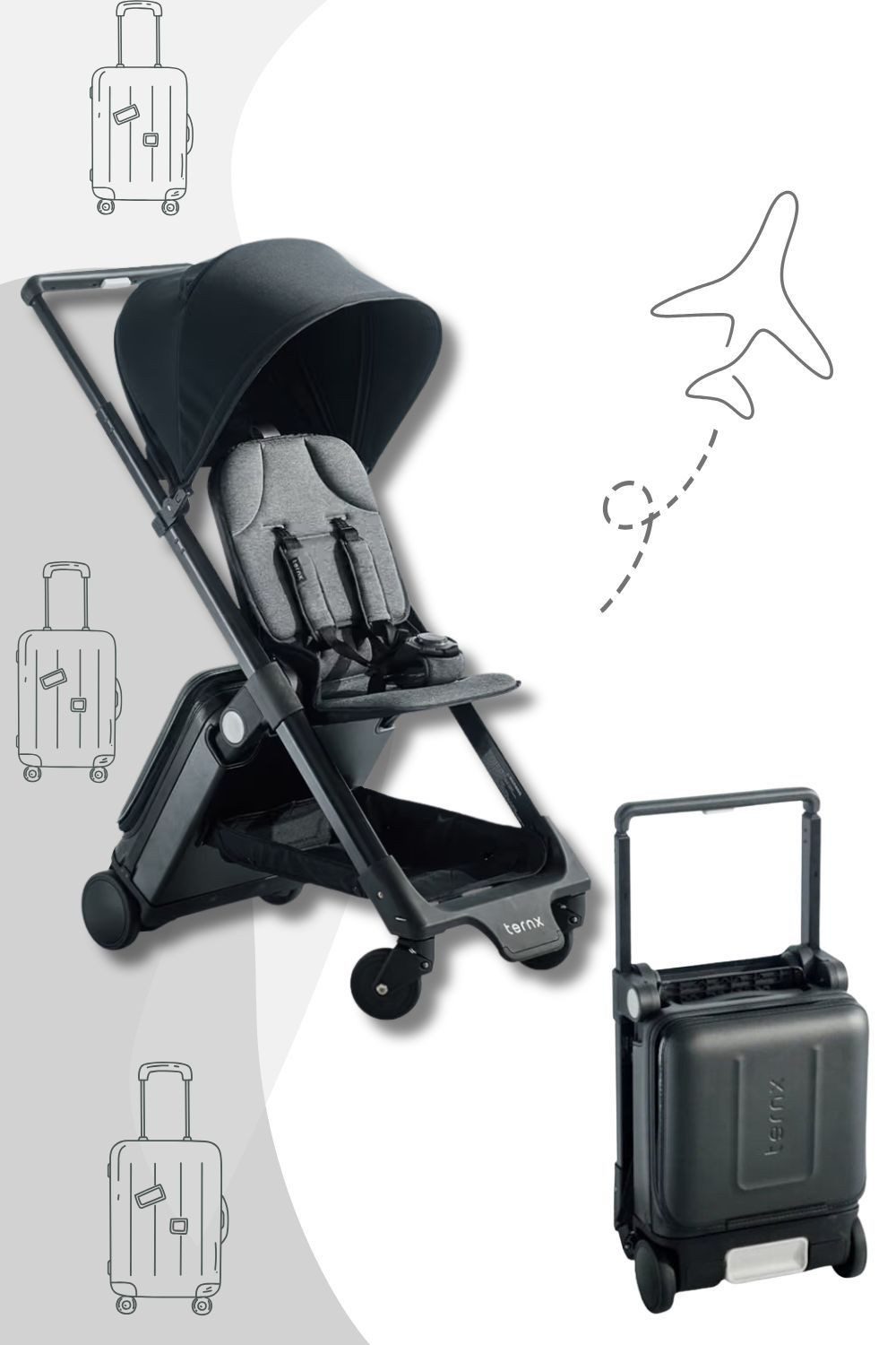 ternx Kinder-Buggy Carry On - Reisekinderwagen