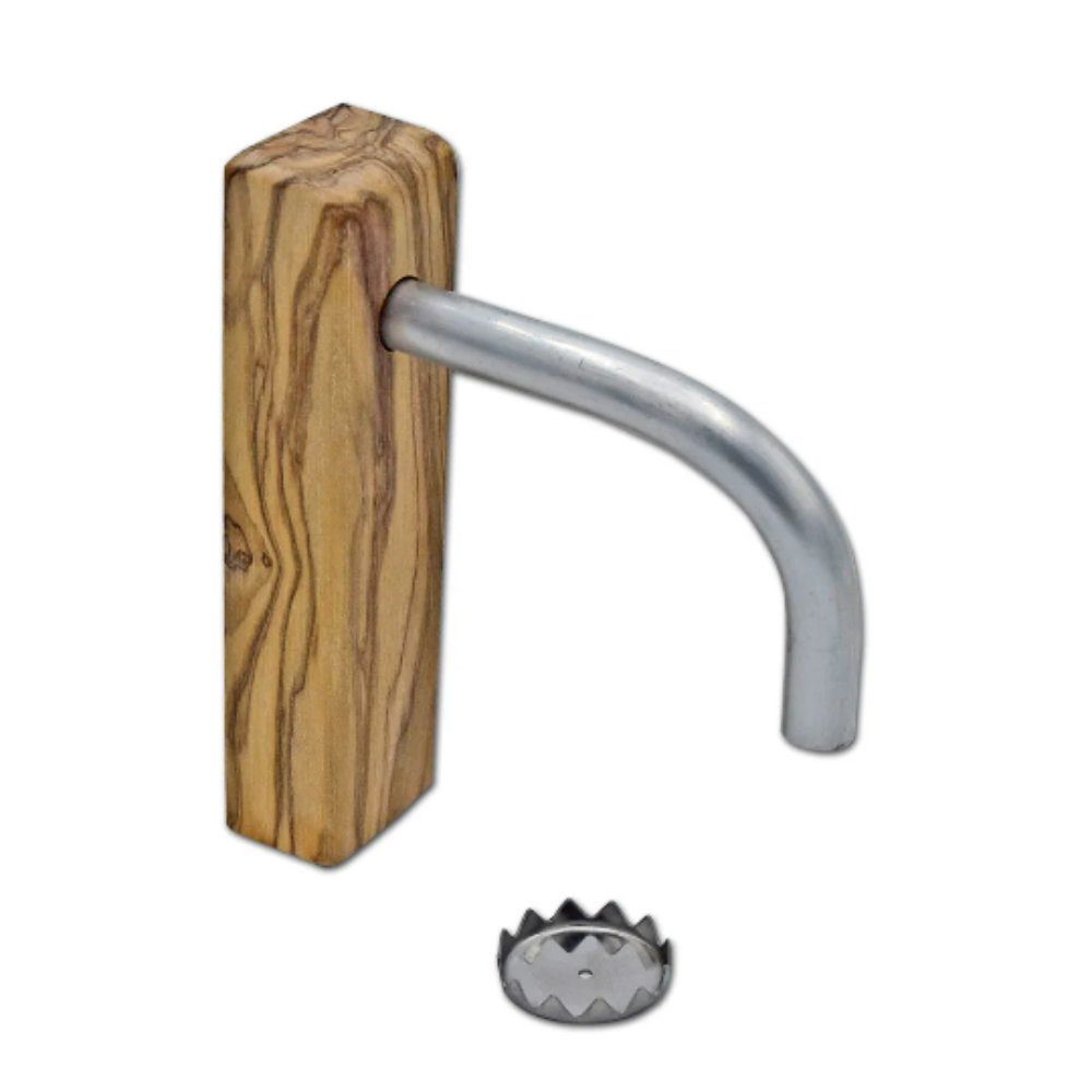 Olivenholz-erleben Seifenhalter FELIX Magnetseifenhalter aus Olivenholz inkl. Plättchen & Klebeband, Breite: 3 cm, 2-St., Hygienisch & dekorativ – Seife schwebend aufbewahren, ohne Bohren