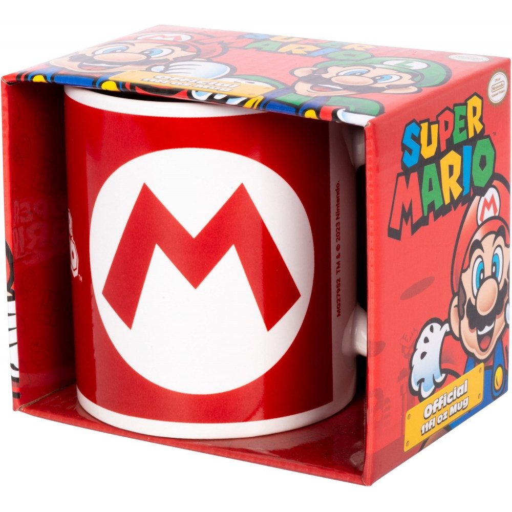 PYRAMID Dekobecher Pyramid Super Mario Tasse mit Mario Initial (sonstigesMerchandise, Design mit typischem Mario "M)