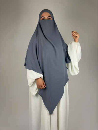 Aymasal Kopftuch Zweilagiger Khimar Aqsa Jazz islamischer Khumur Kopftuch Hijab Nikab