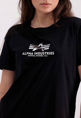 Alpha Industries T-Shirt Basic T Long Foil Print Wmn