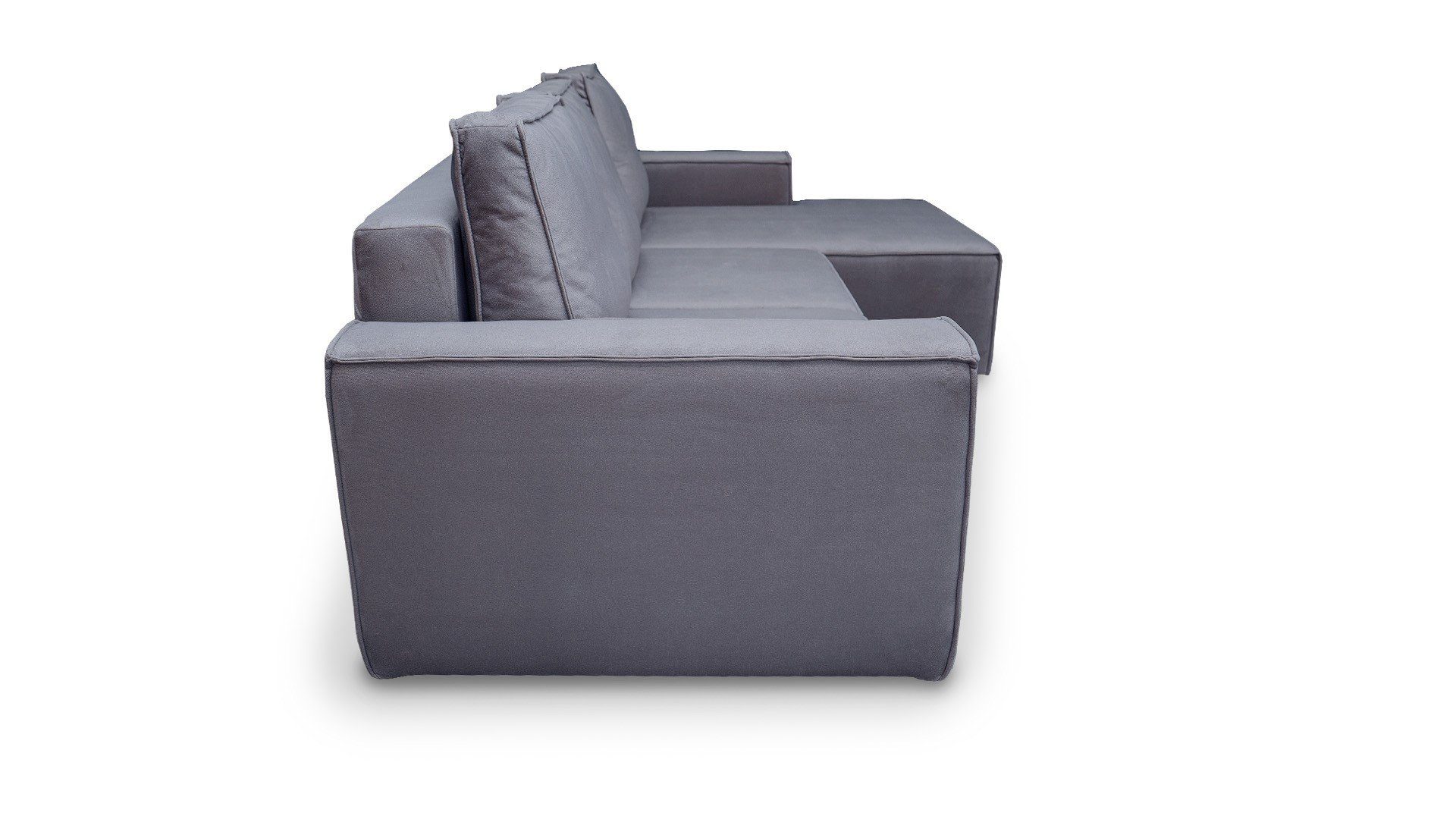 modernes Ecksofa Armando Ecksofa minimalistisches - - - Siblo Bettzeugbehälter Wohnzimmer Schlaffunktion Grau Ein bequemes Ecksofa mit