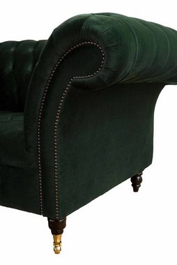 JVmoebel Chesterfield-Sessel, Sessel Chesterfield Klassisch Design Wohnzimmer Textil Couch