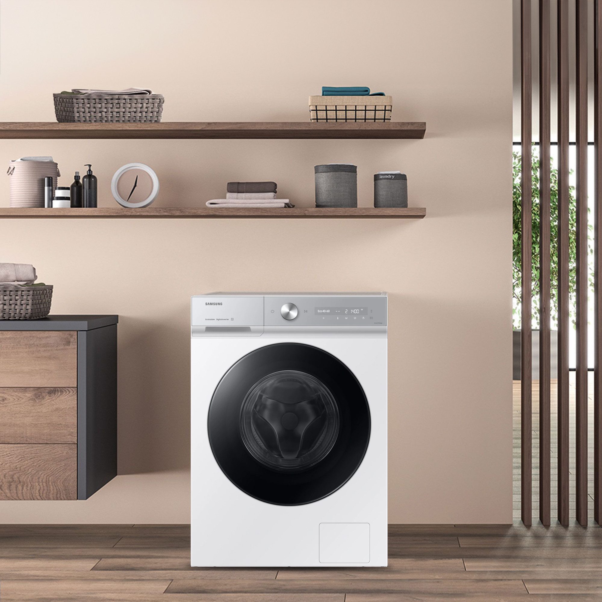 Samsung Waschmaschine WW8400D WW11DB8B95GH, 11 kg, 1400 U/min, Quick Drive™ Option – Volle Waschleistung. Halbe Zeit