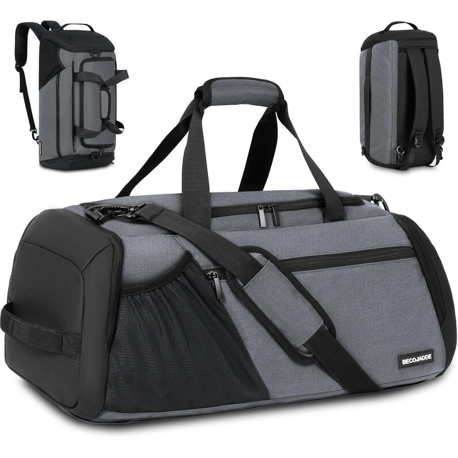 LuxusKollektion Sporttasche Große Sporttasche Herren 45L Rucksack Wasserdicht mit Schuhfach