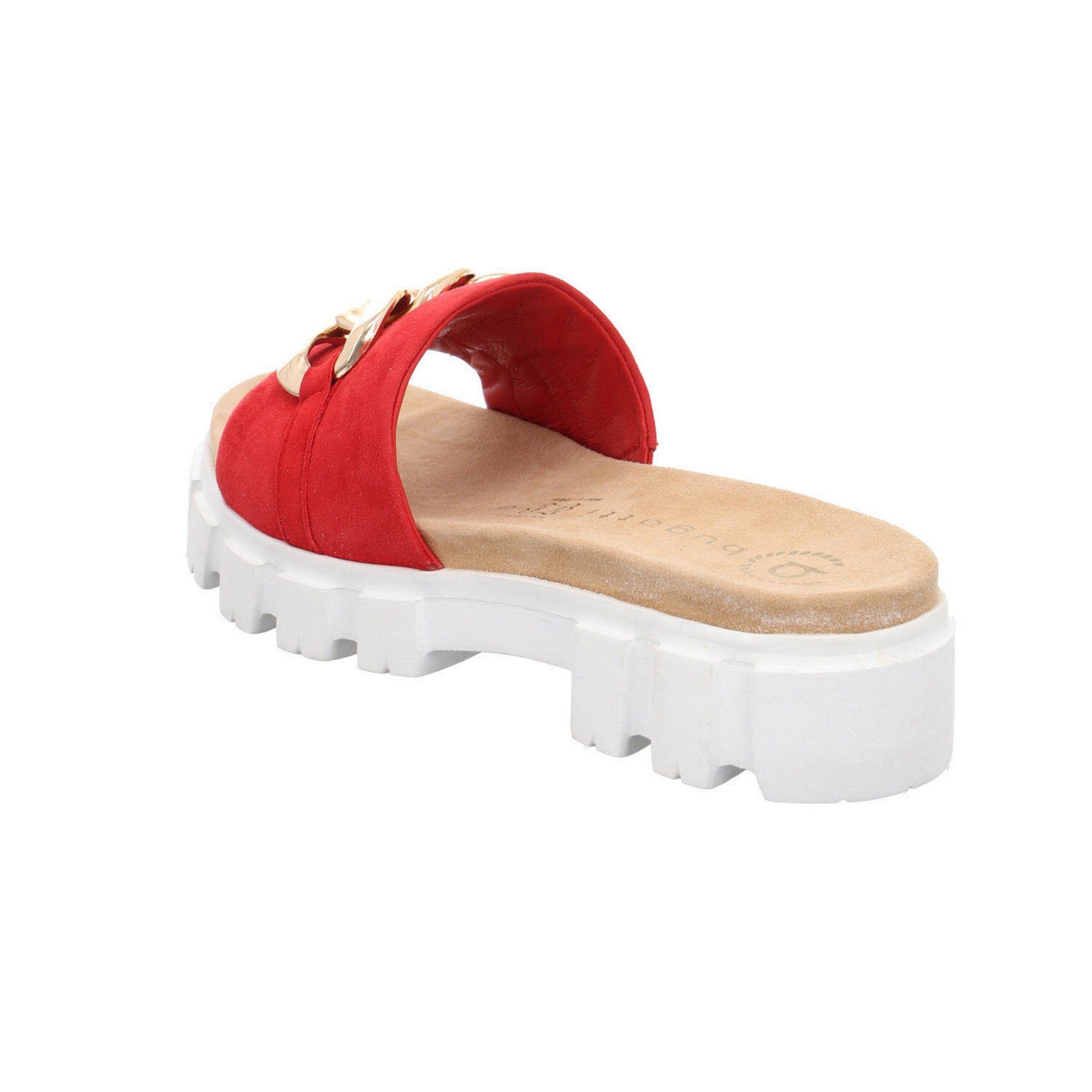 Mary Pantolette bugatti Sandalen Pantolette Pantoletten Veloursleder Damen