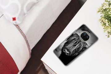 MuchoWow Handyhülle Schottischer Hochländer - Licht - Porträt - Natur, Phone Case, Handyhülle Xiaomi Mi 10T Lite, Silikon, Schutzhülle