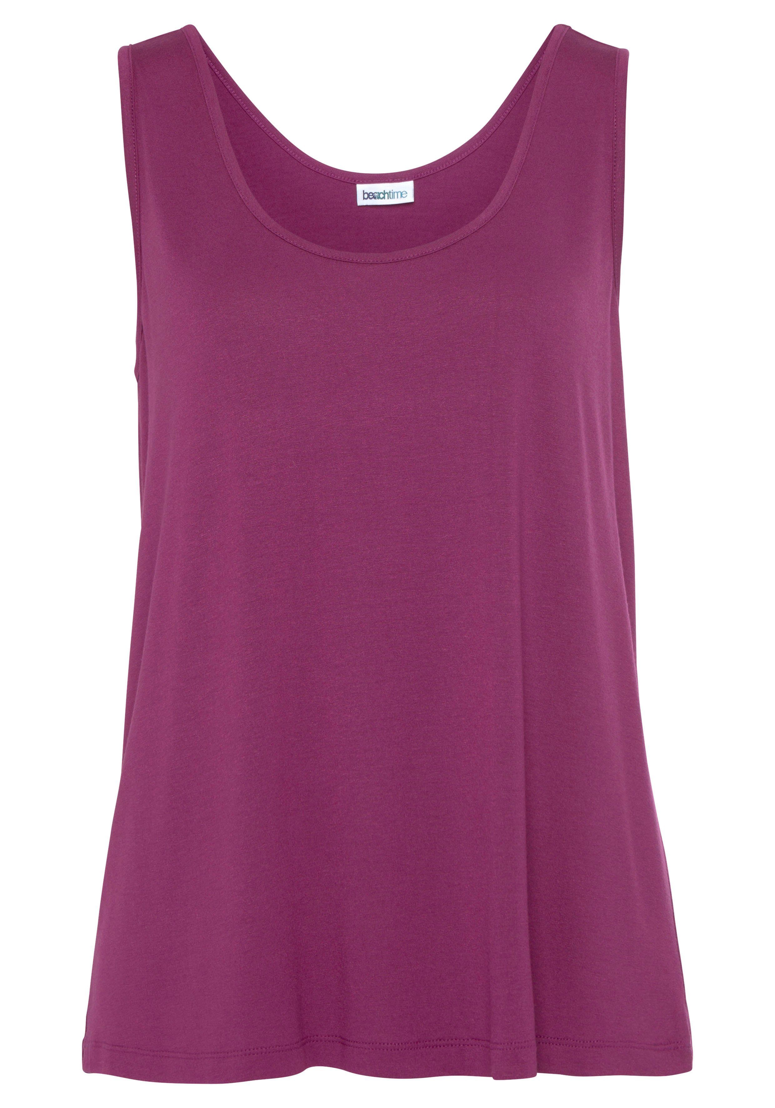 Beachtime by Lascana Tanktop (2er-Pack) aus Viskose, lockere Passform, Basic