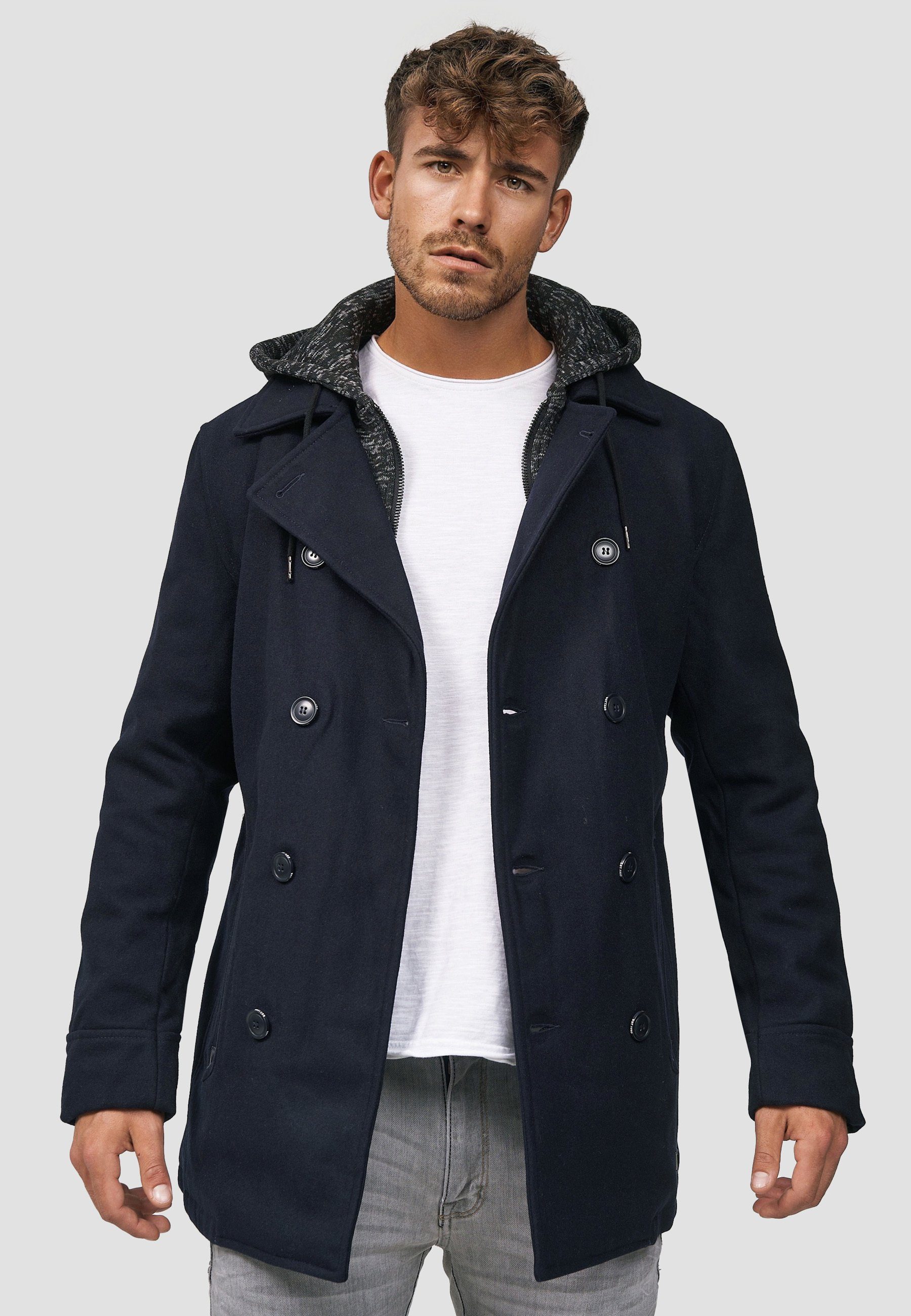 Indicode Kurzmantel Herren Cliff Mantel Winter Herrenmantel günstig online kaufen