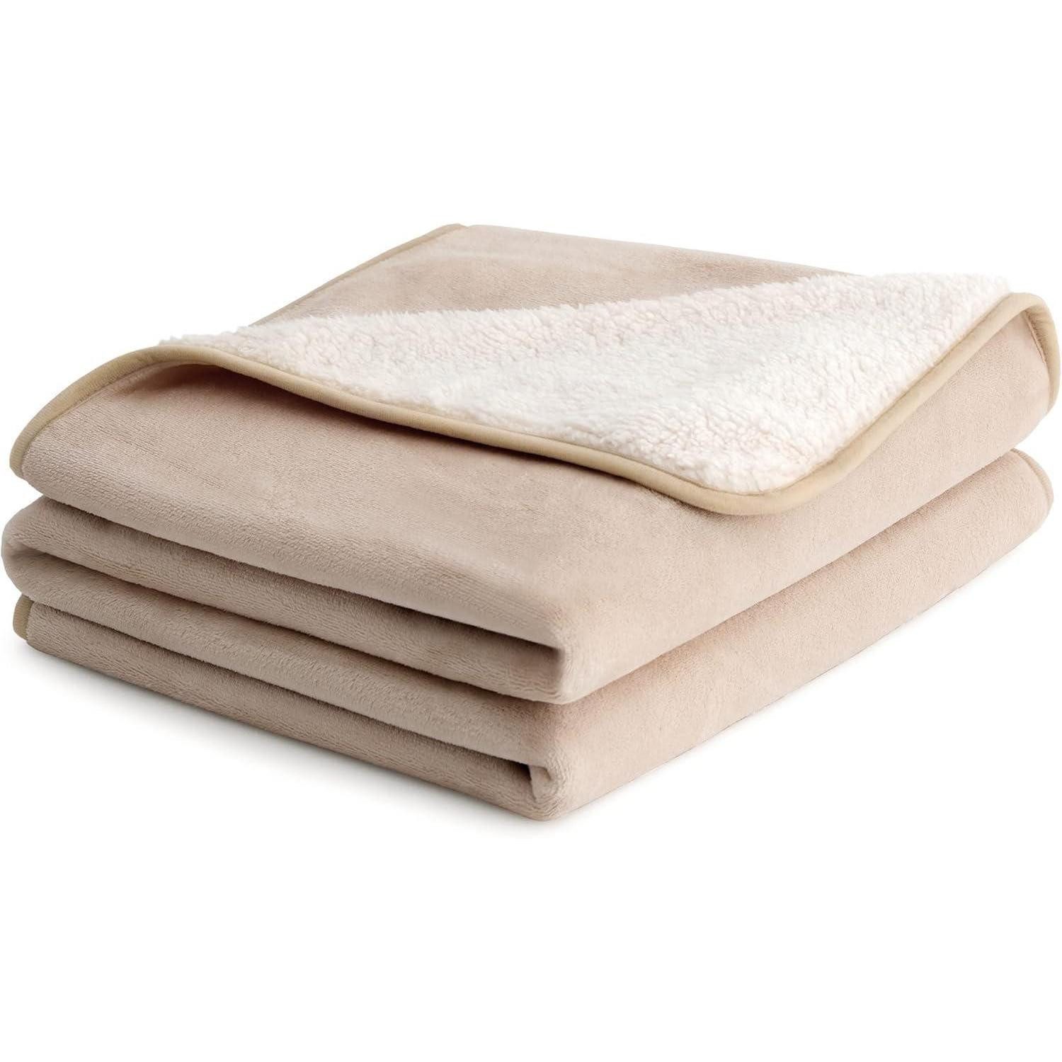LuxusKollektion Tierdecke Hundedecke wasserdicht waschbar Sofaschutz XL (127x152cm) Cremefarben