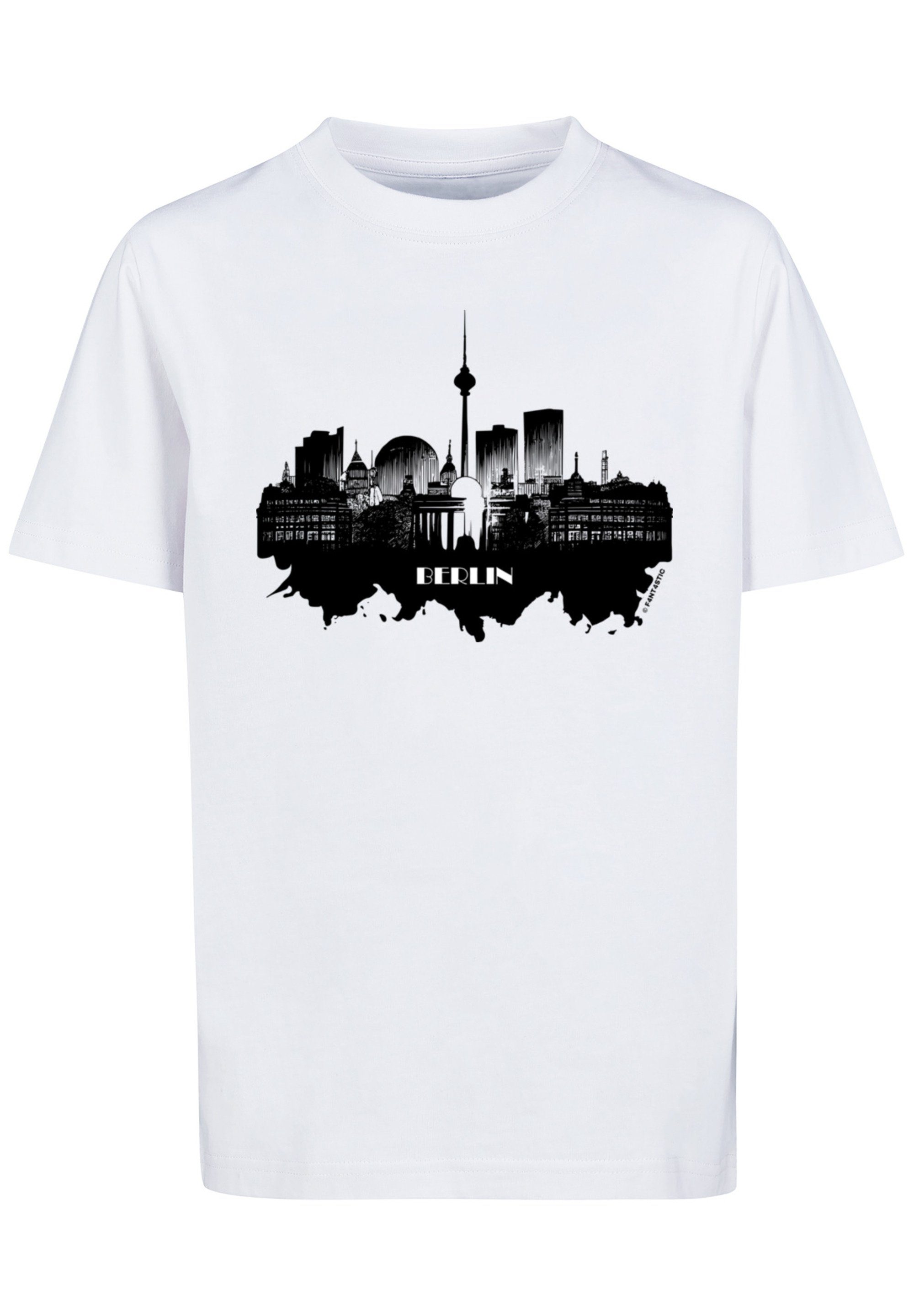 Cities skyline Print Berlin F4NT4STIC T-Shirt - Collection weiß