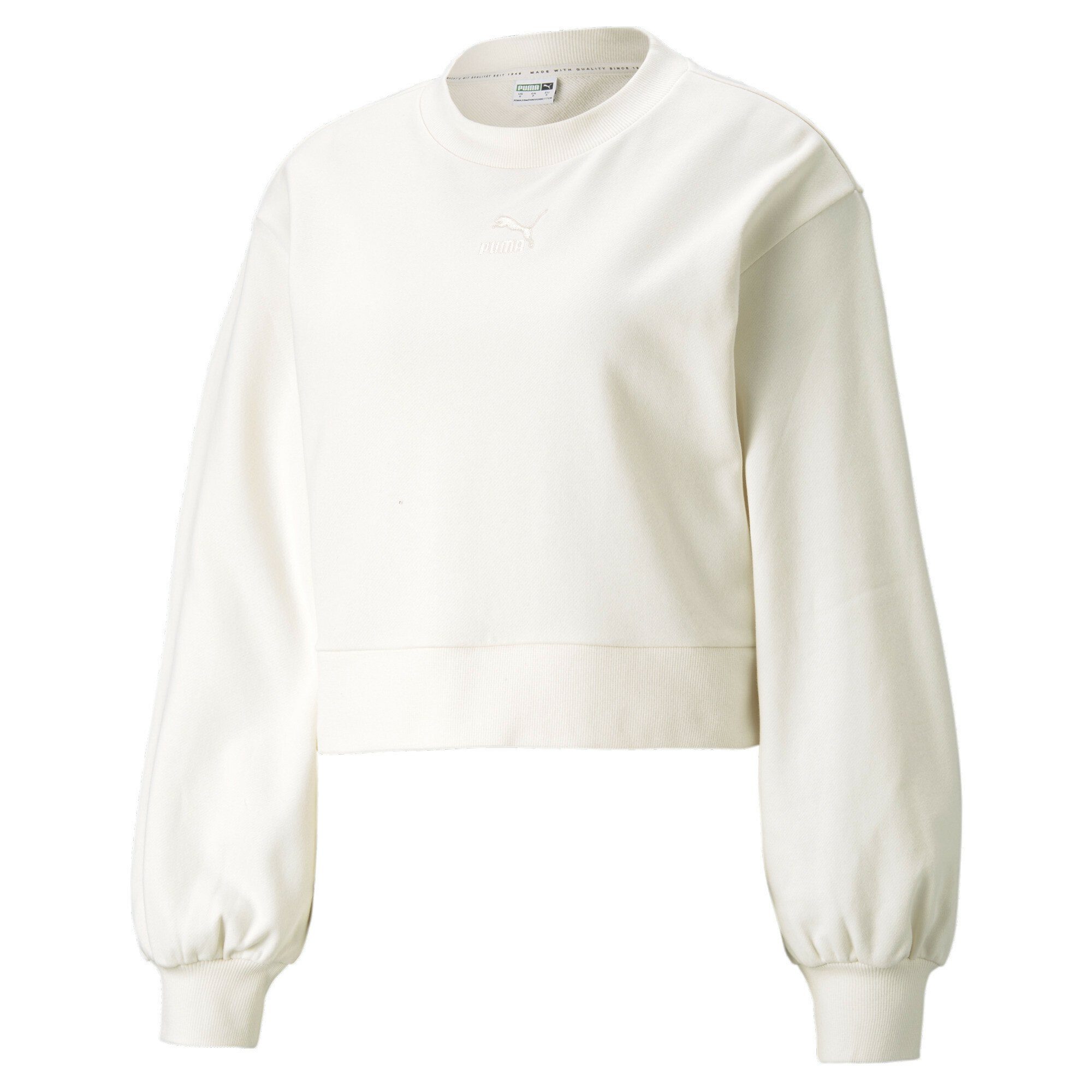 PUMA Sweater »Classics Puff Sleeve Damen Sweatshirt mit Rundhalsausschnitt«  online kaufen | OTTO