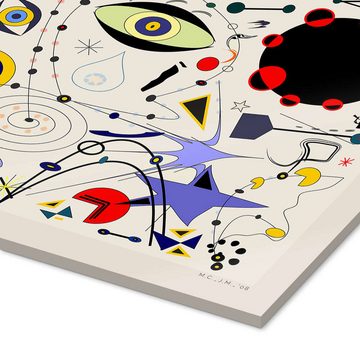 Posterlounge Acrylglasbild Exhibition Posters, Joan Miró - We Shall Overcome, Schlafzimmer Modern Malerei