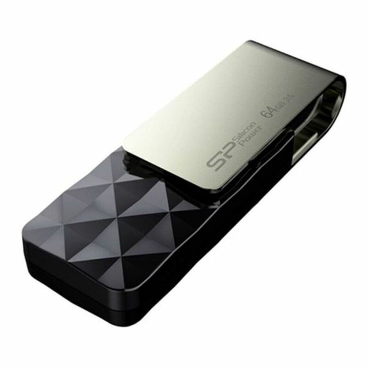 SILICON POWER USB-Stick (USB Pendrive Silicon Power Blaze B30 64 GB Schwarz)