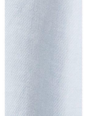 Esprit Collection Longblazer Zweireihiger Blazer aus Baumwolle-Leinen-Mix