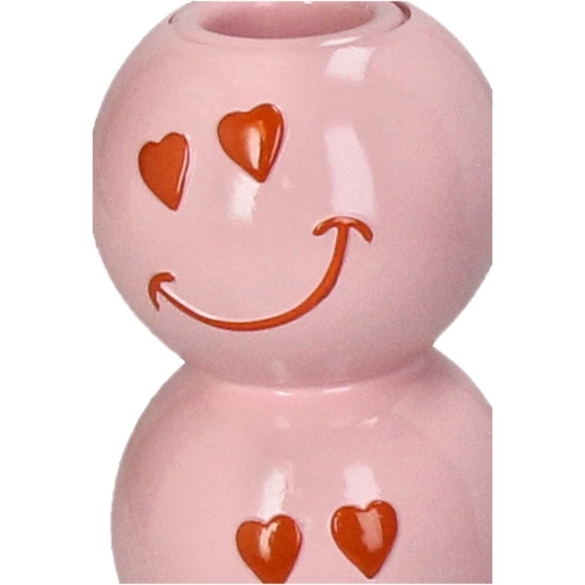 Kersten BV Kerzenhalter Kerzenständer Smiley Pink günstig online kaufen