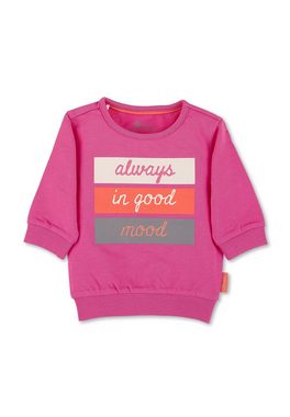 Sterntaler® Langarmshirt Langarm-Shirt (1-tlg) Kindershirt - Langarmshirt Kinder - Langarm-Shirt mit Druck "Good mood" in Pink - Shirt mit langen Ärmeln aus leichter Sweatware, weichen Bündchen und bequemer Halsöffnung