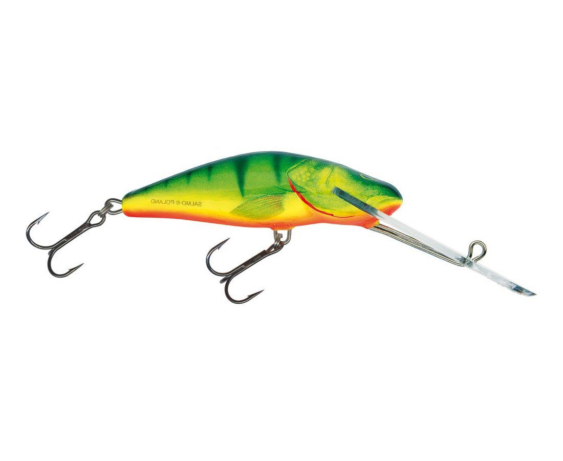 Salmo Kunstköder Salmo Bullhead Wobbler HP Hot Perch, (1-St)