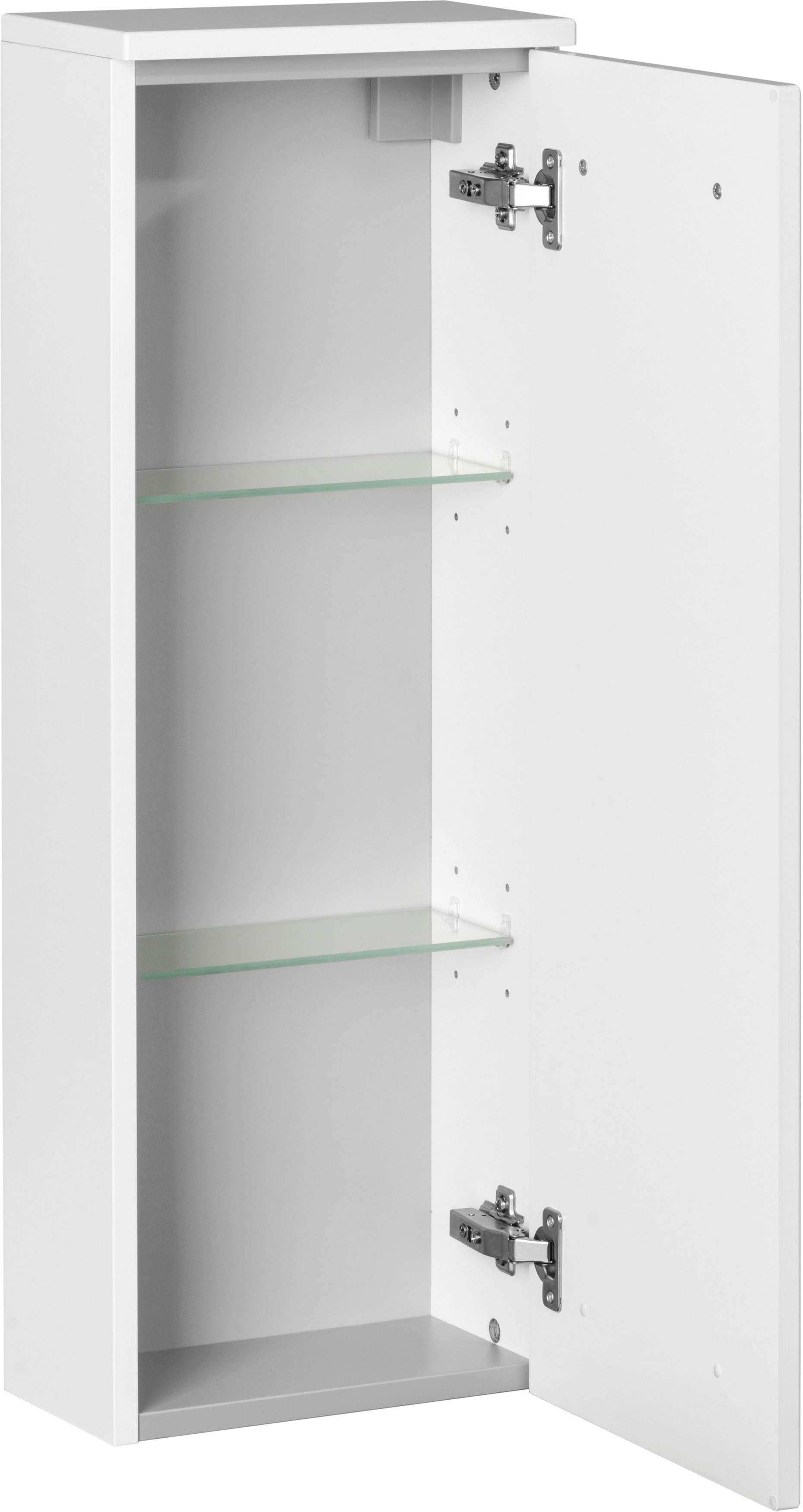 FACKELMANN Midischrank SBC Tiefenreduziertes Element für das Gästebad, Breite 30cm, Tiefe 16,8cm